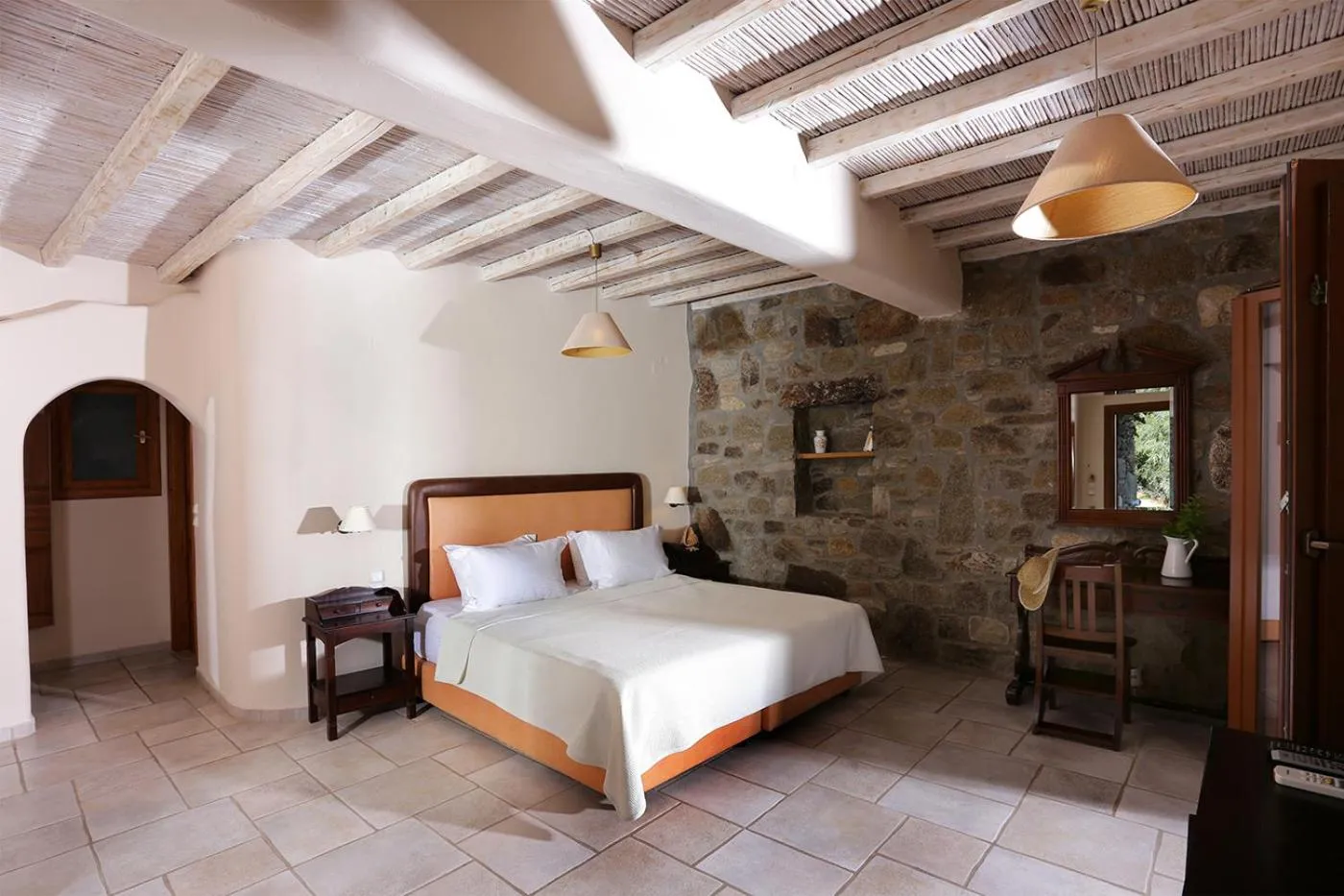 Bed in Albatros Club Mykonos