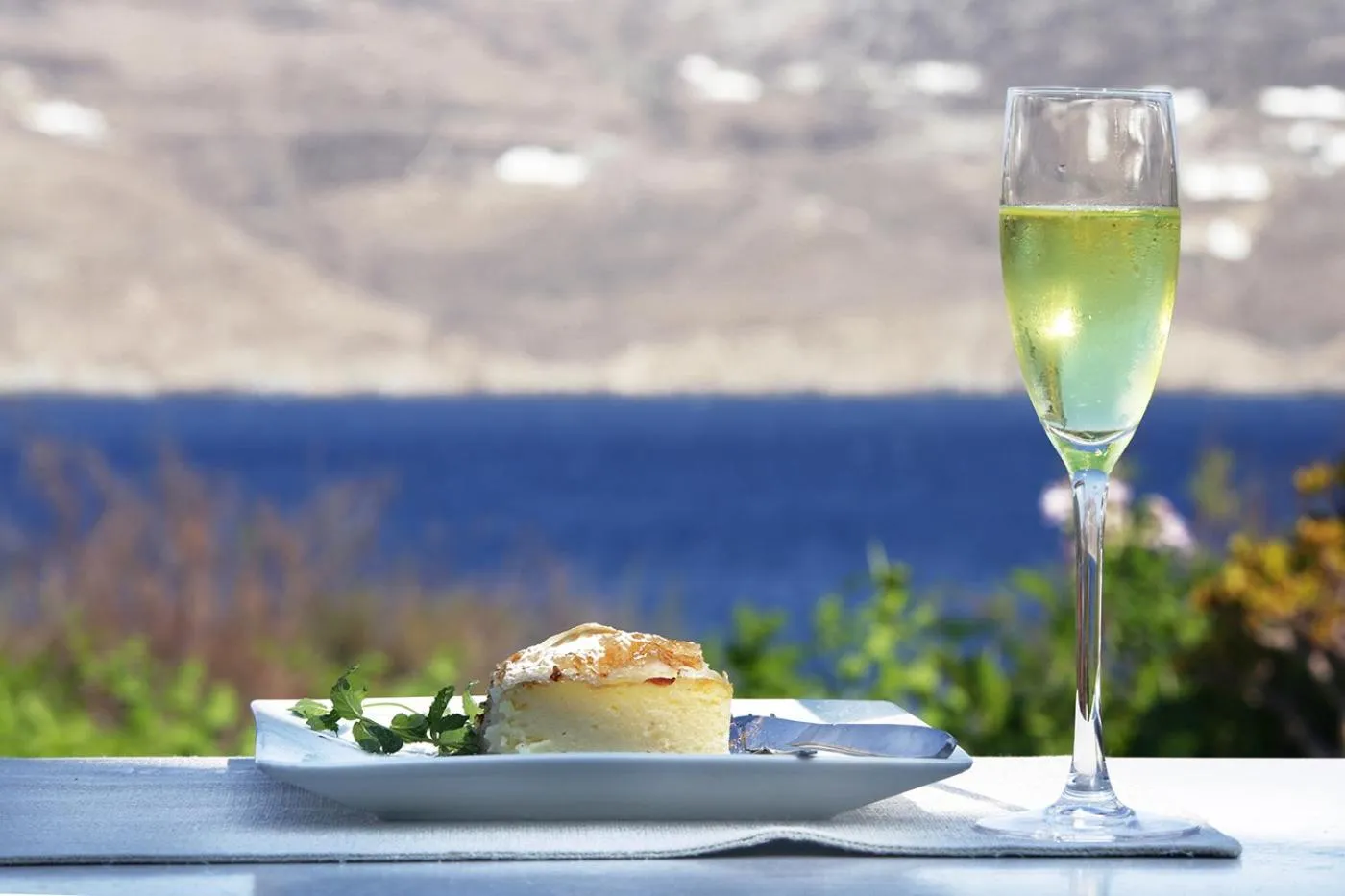 Food close-up in Albatros Club Mykonos
