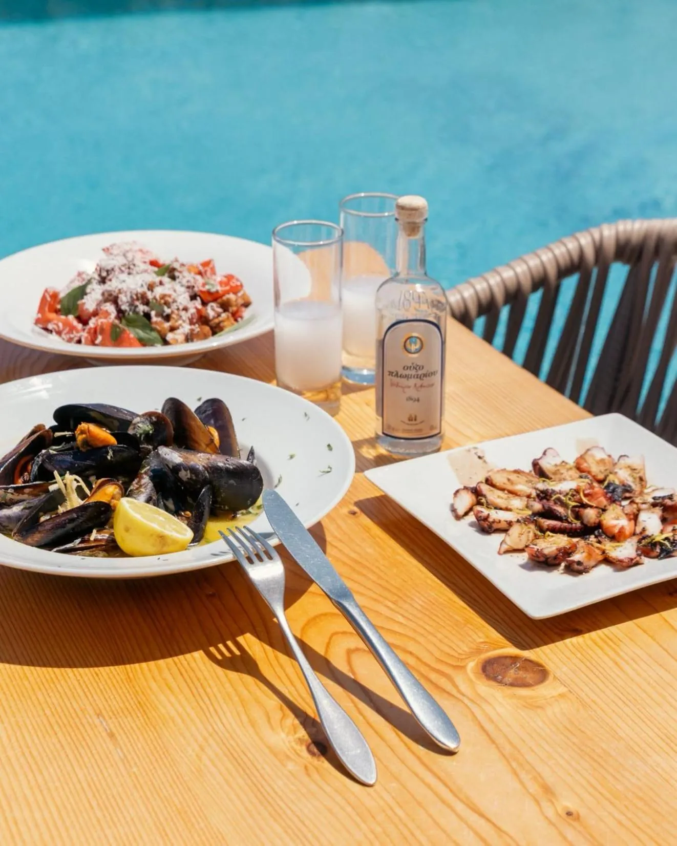 Food and drinks in Albatros Club Mykonos