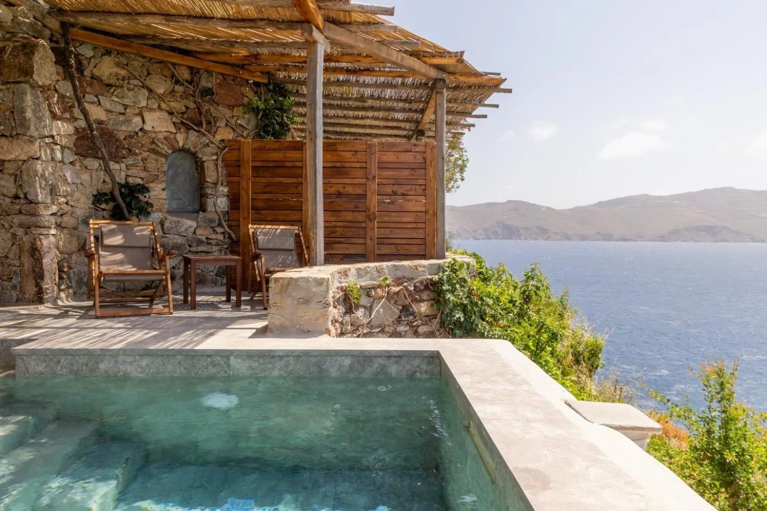 Balcony/Terrace in Albatros Club Mykonos