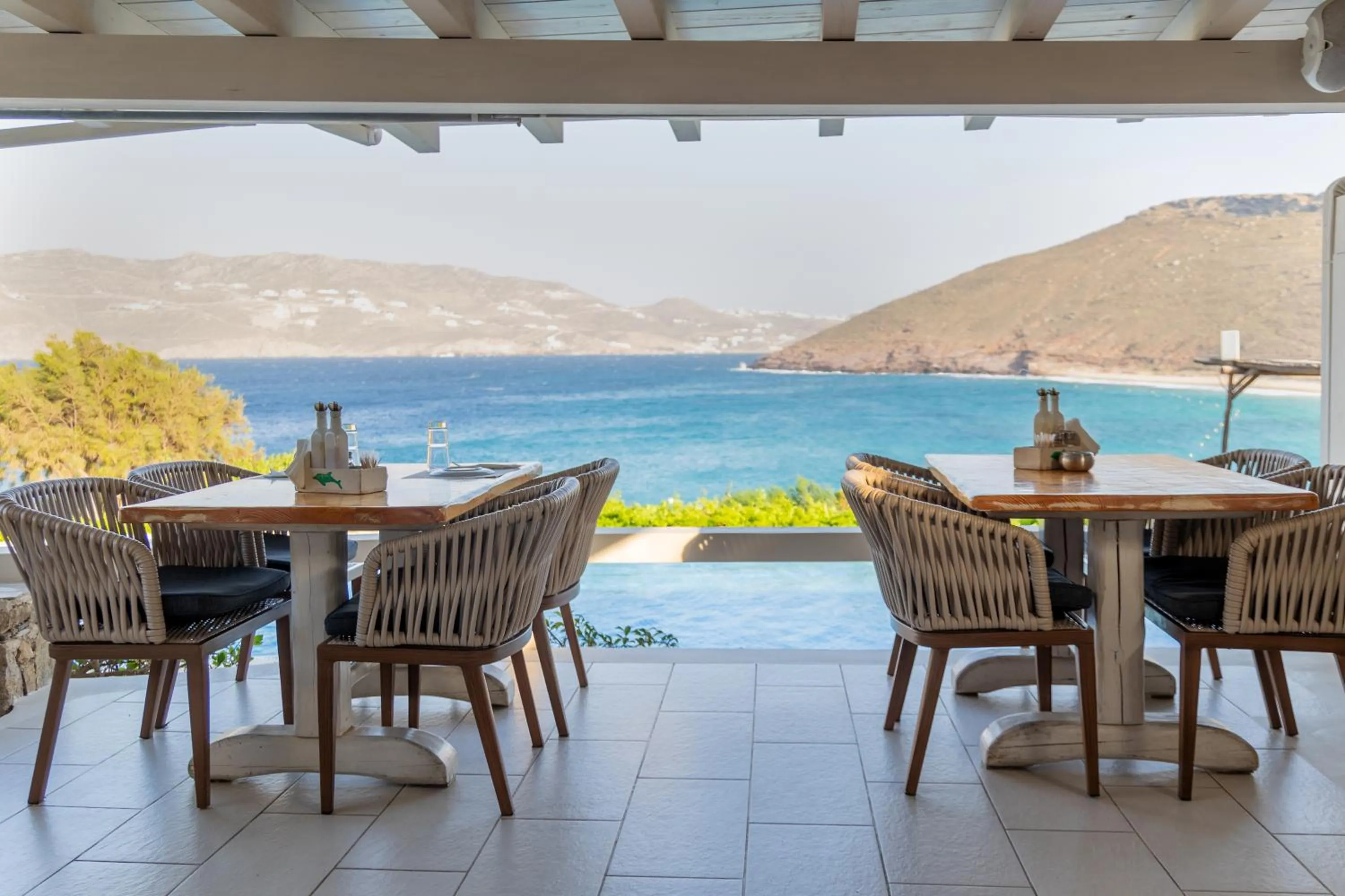 Dining area in Albatros Club Mykonos