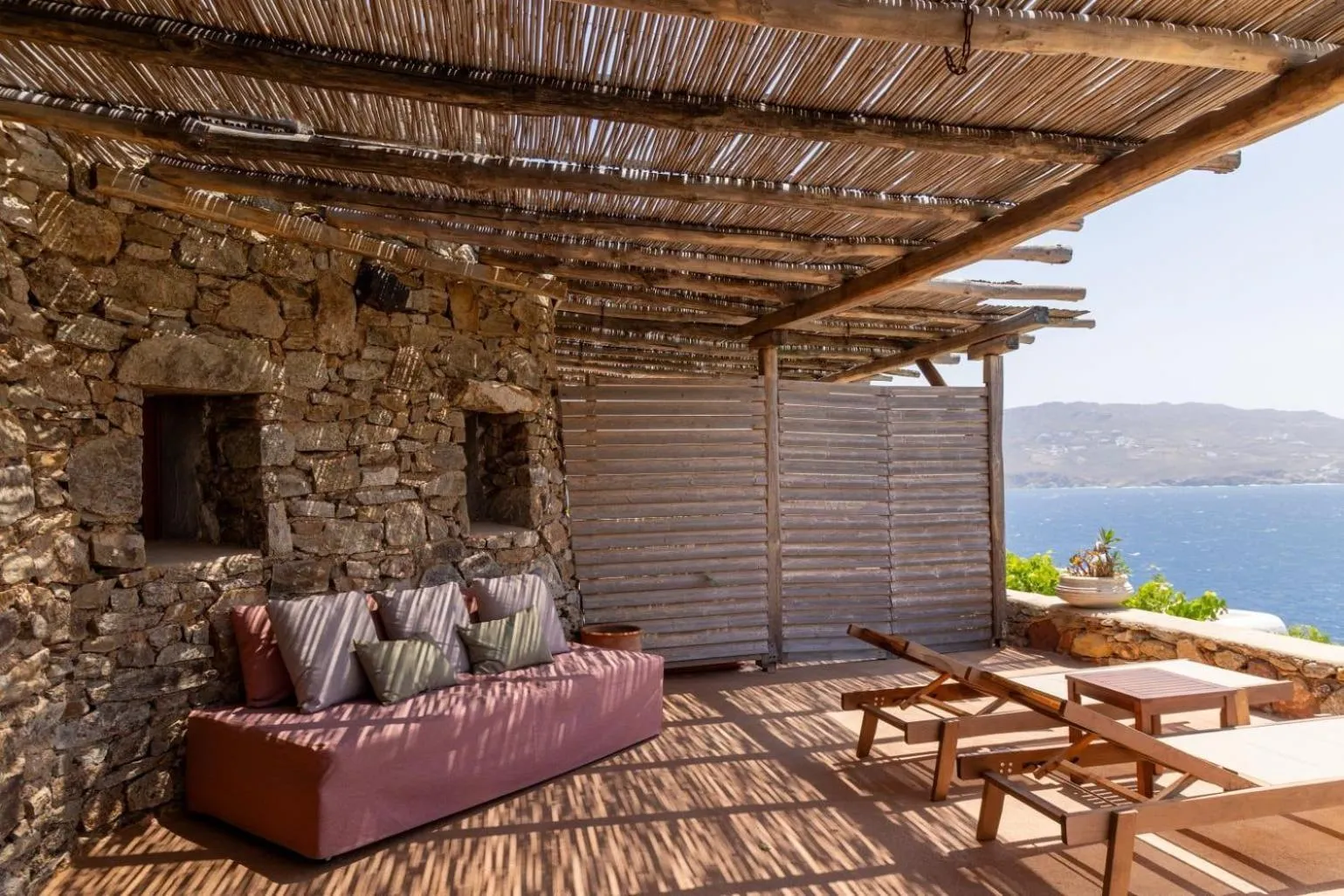 Balcony/Terrace in Albatros Club Mykonos