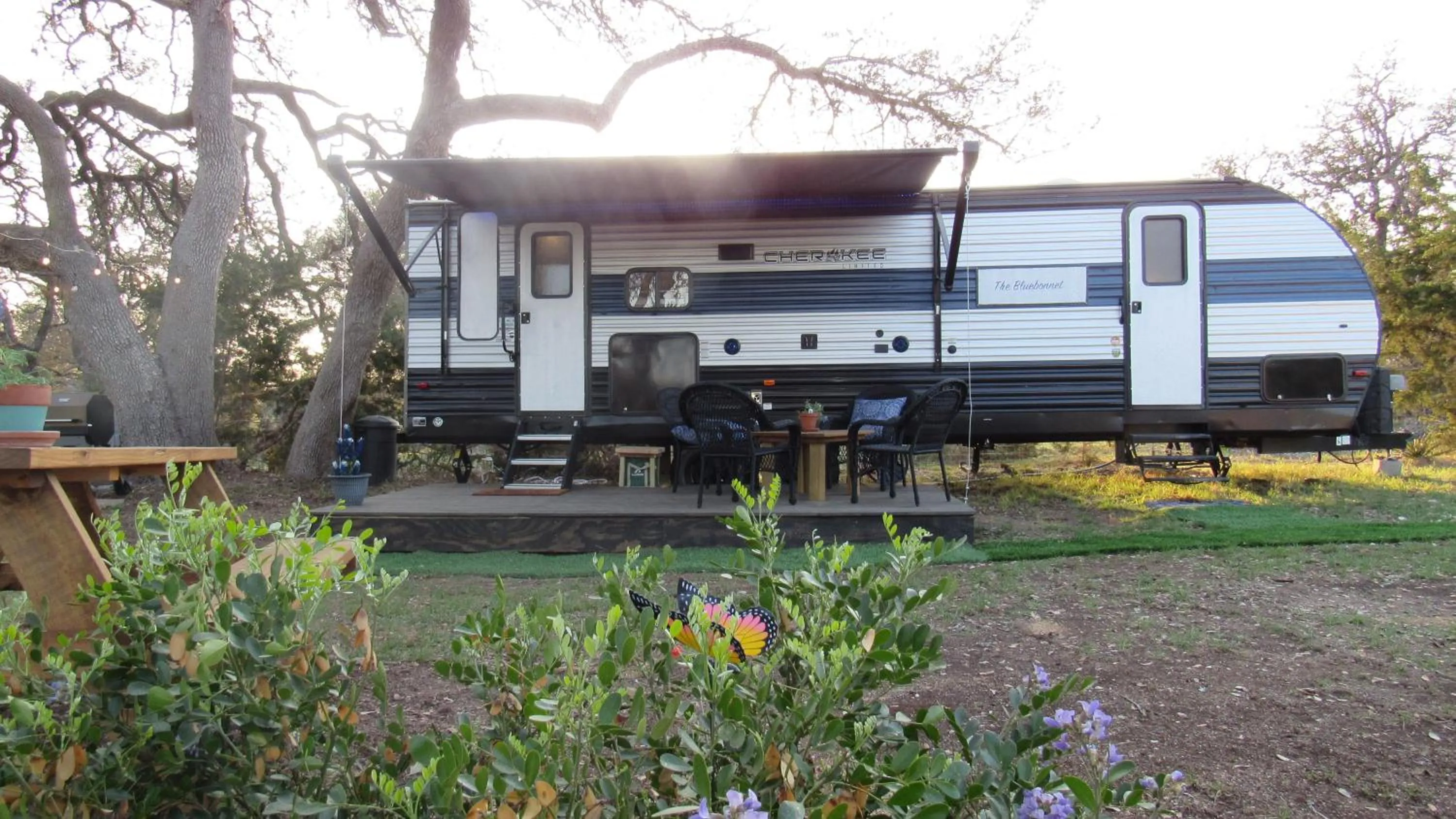 Garden view in The Alexander at Creek Road