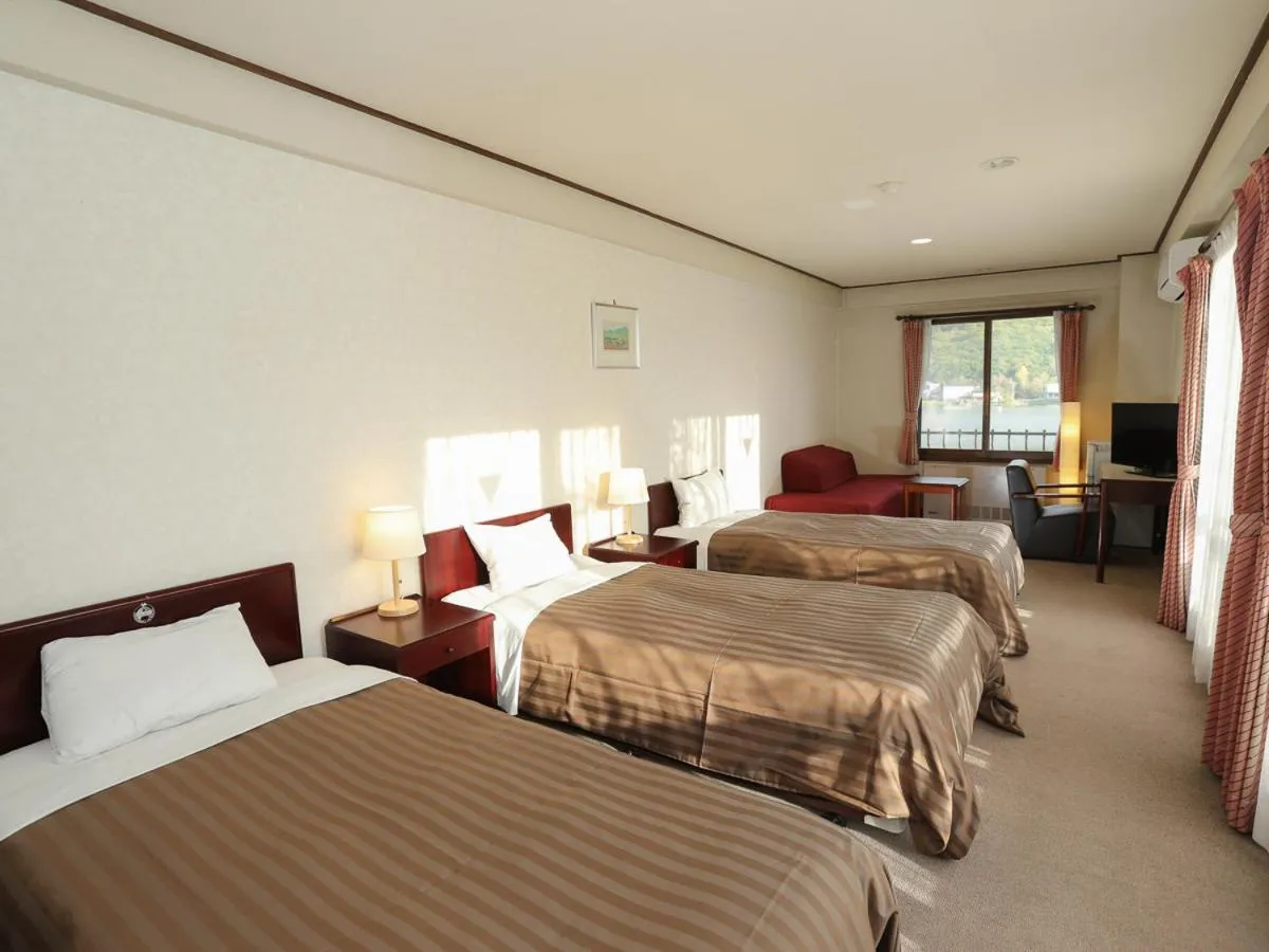 Bedroom, Bed in Shirakabako View Hotel