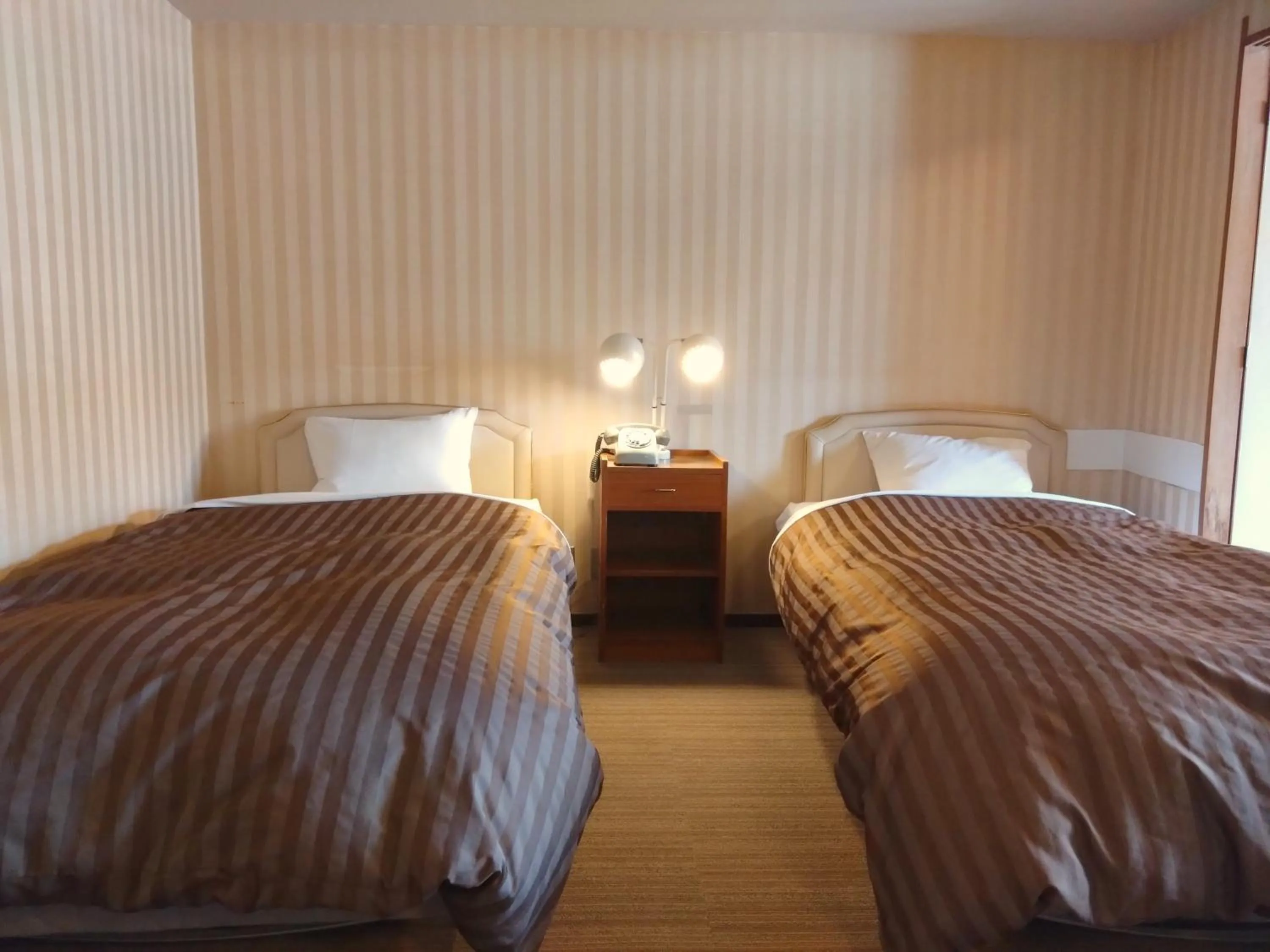 Bed in Shirakabako View Hotel