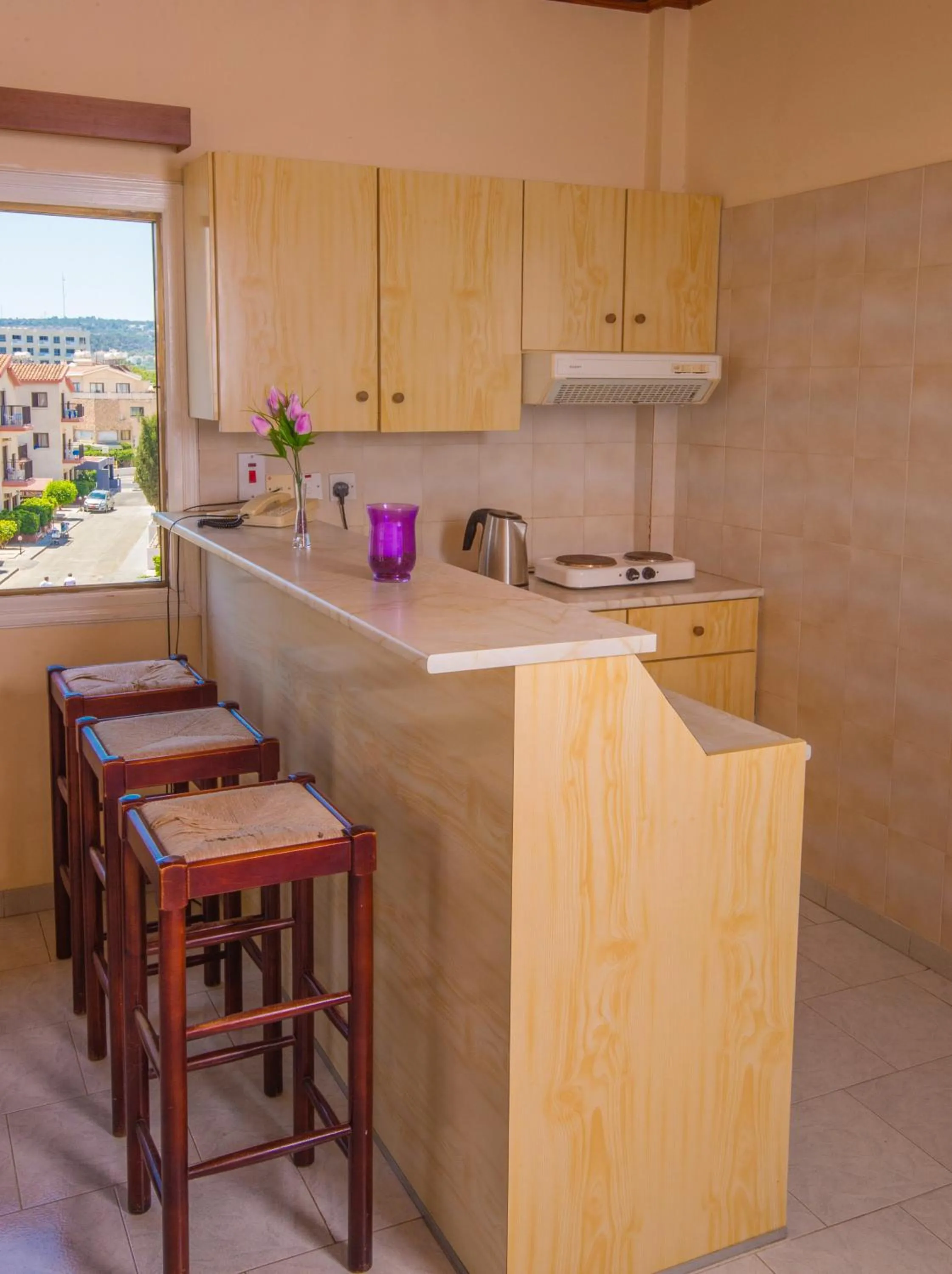 Kitchen or kitchenette in Windmills Hotel Apartments