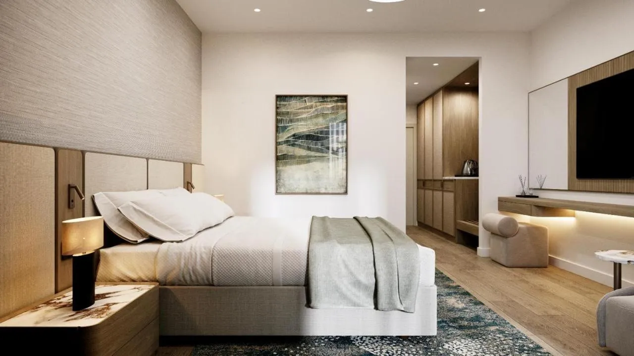 Bedroom, Bed in Hotel Harmony by Aycon