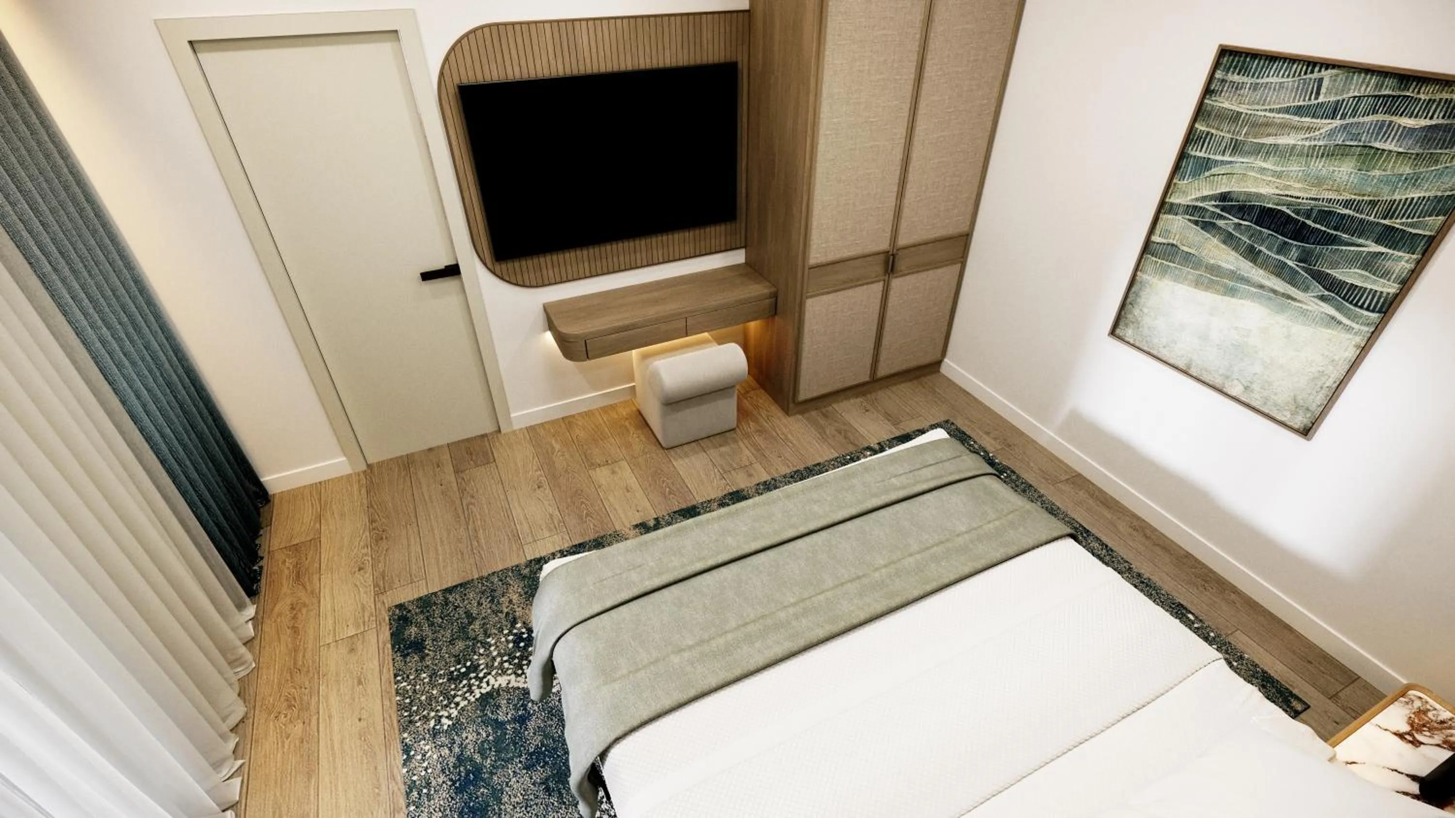 Bedroom, Bed in Hotel Harmony by Aycon