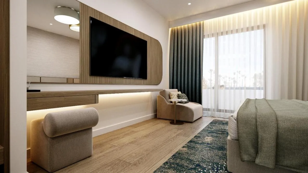 TV and multimedia, Bed in Hotel Harmony by Aycon