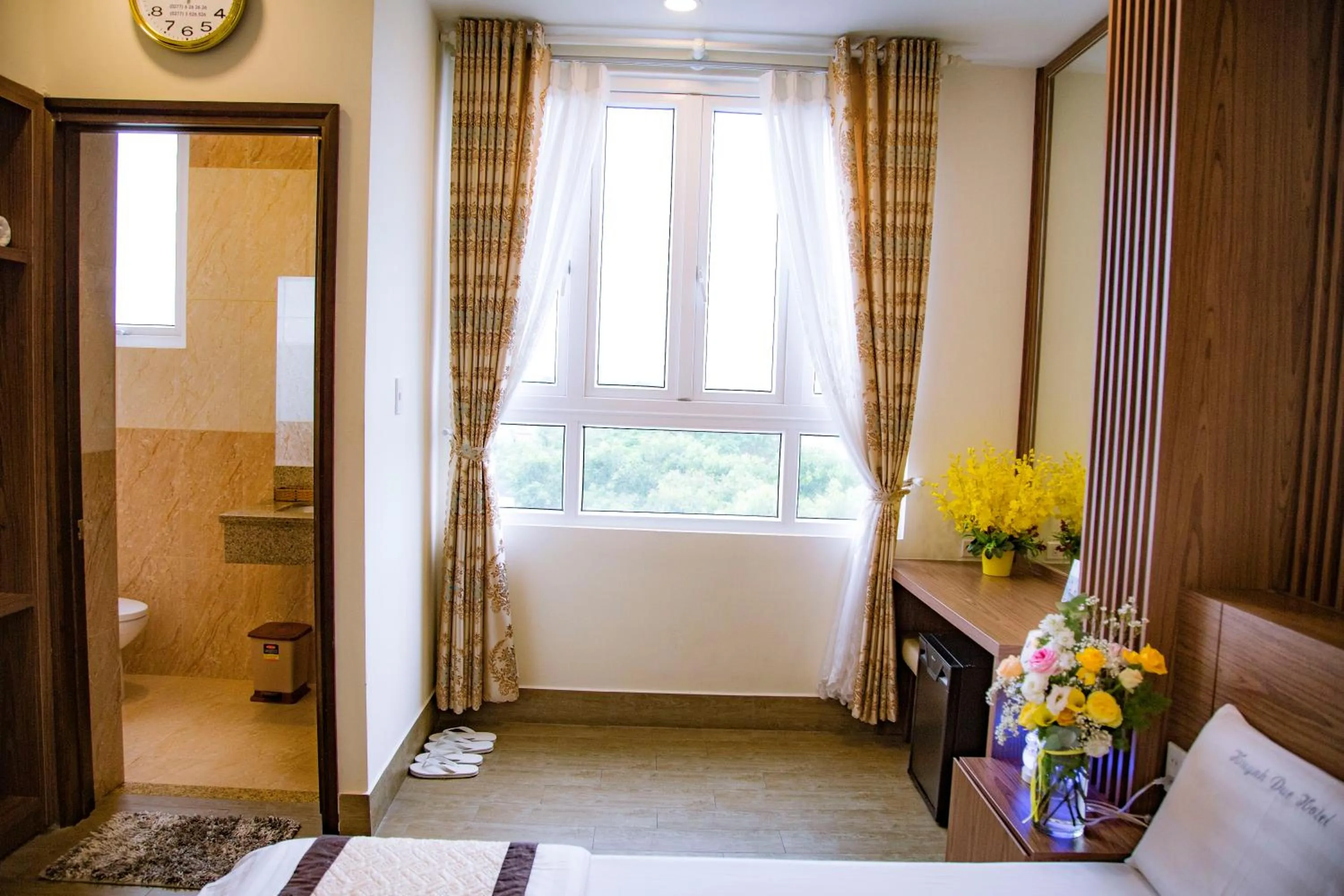 Bed in Huynh Duc 2 Hotel