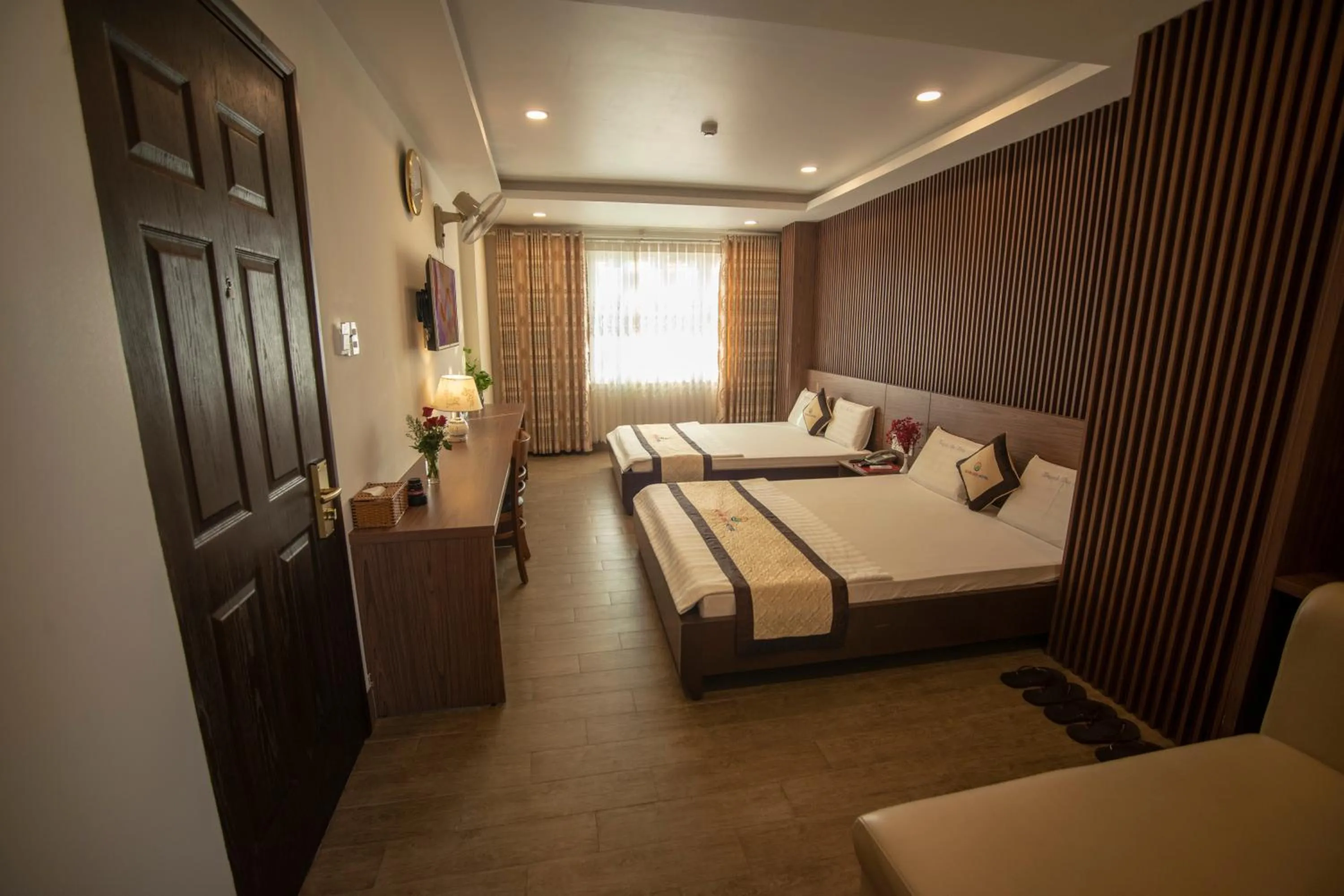 Bed in Huynh Duc 2 Hotel