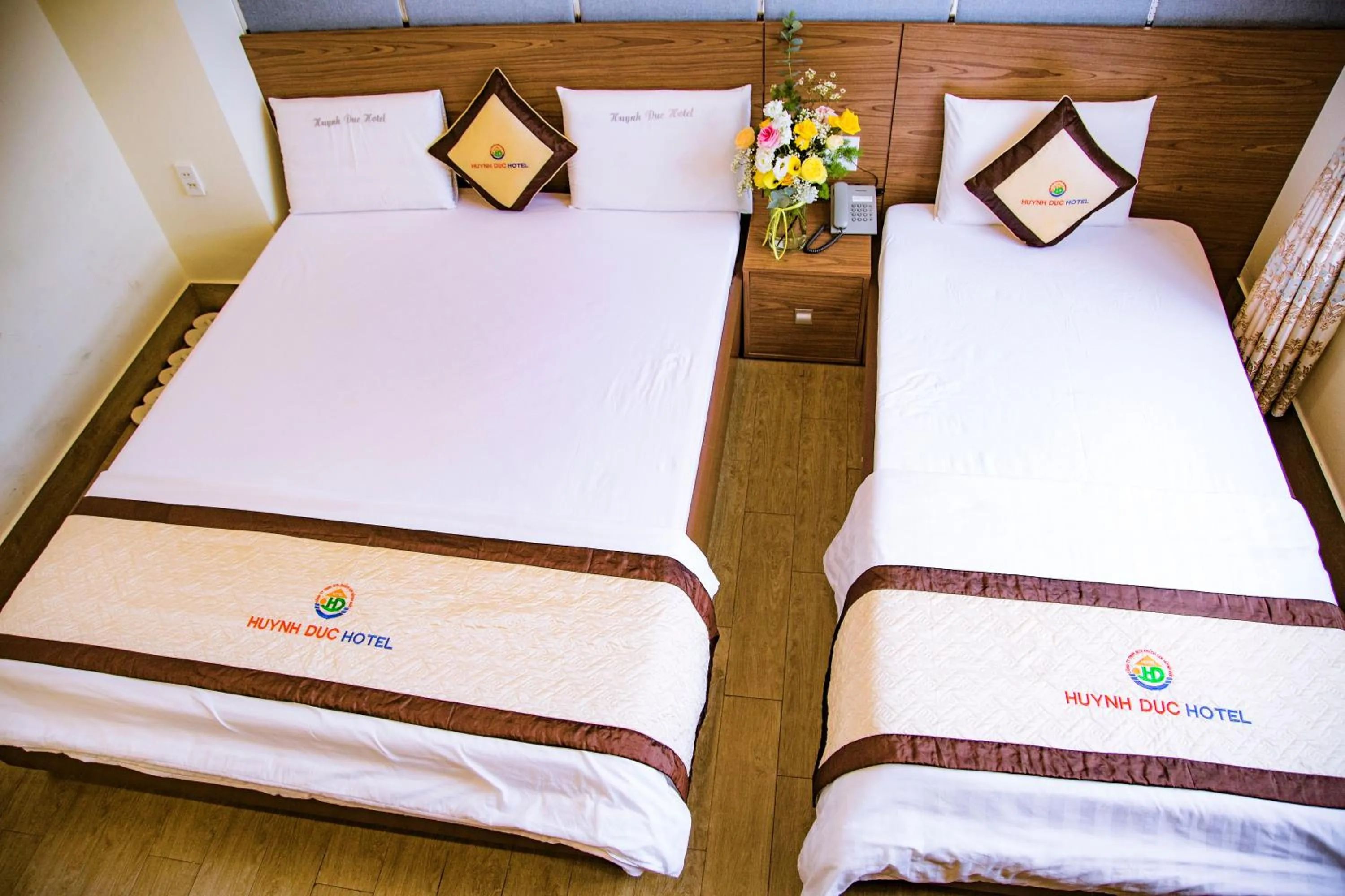 Bed in Huynh Duc 2 Hotel
