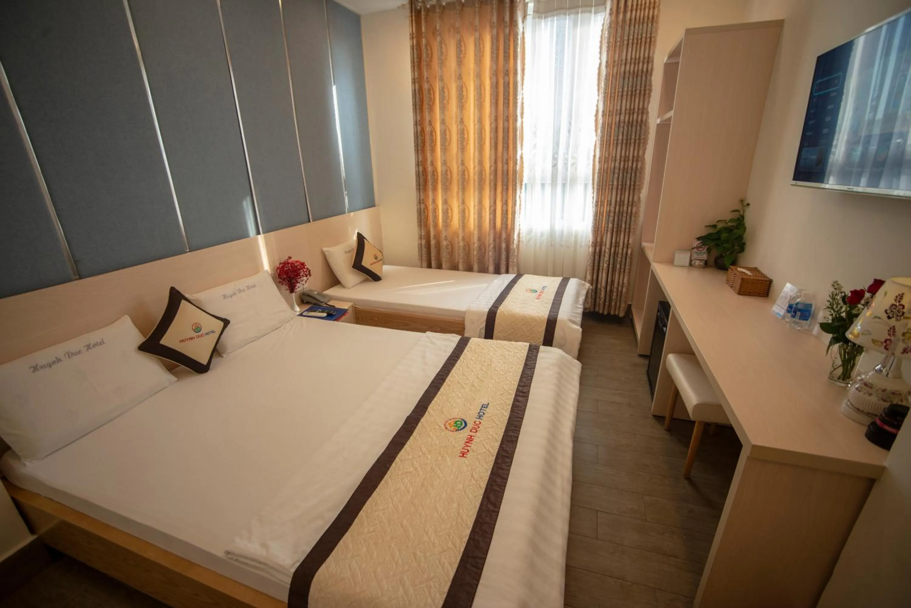 Bed in Huynh Duc 2 Hotel