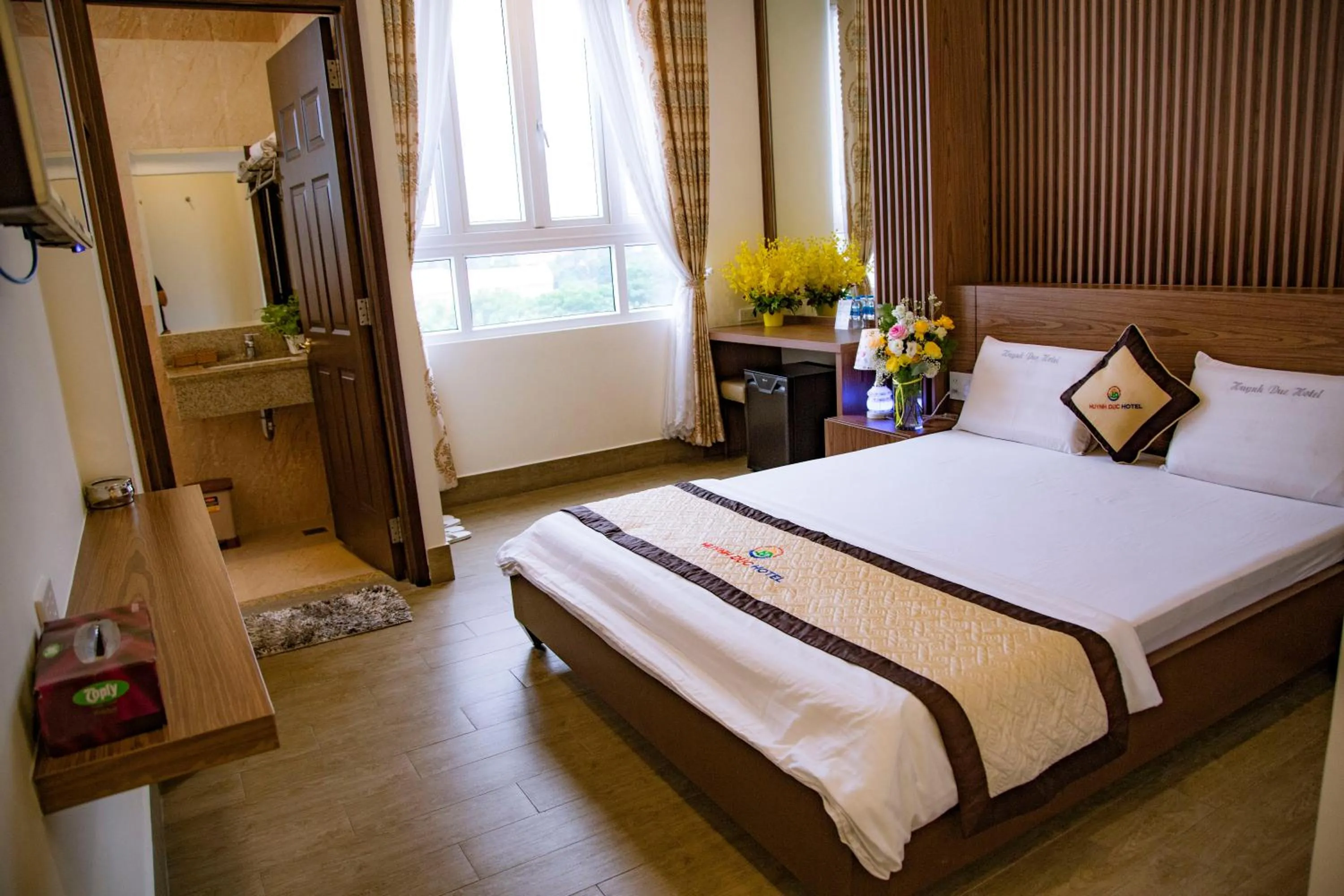 Bed in Huynh Duc 2 Hotel