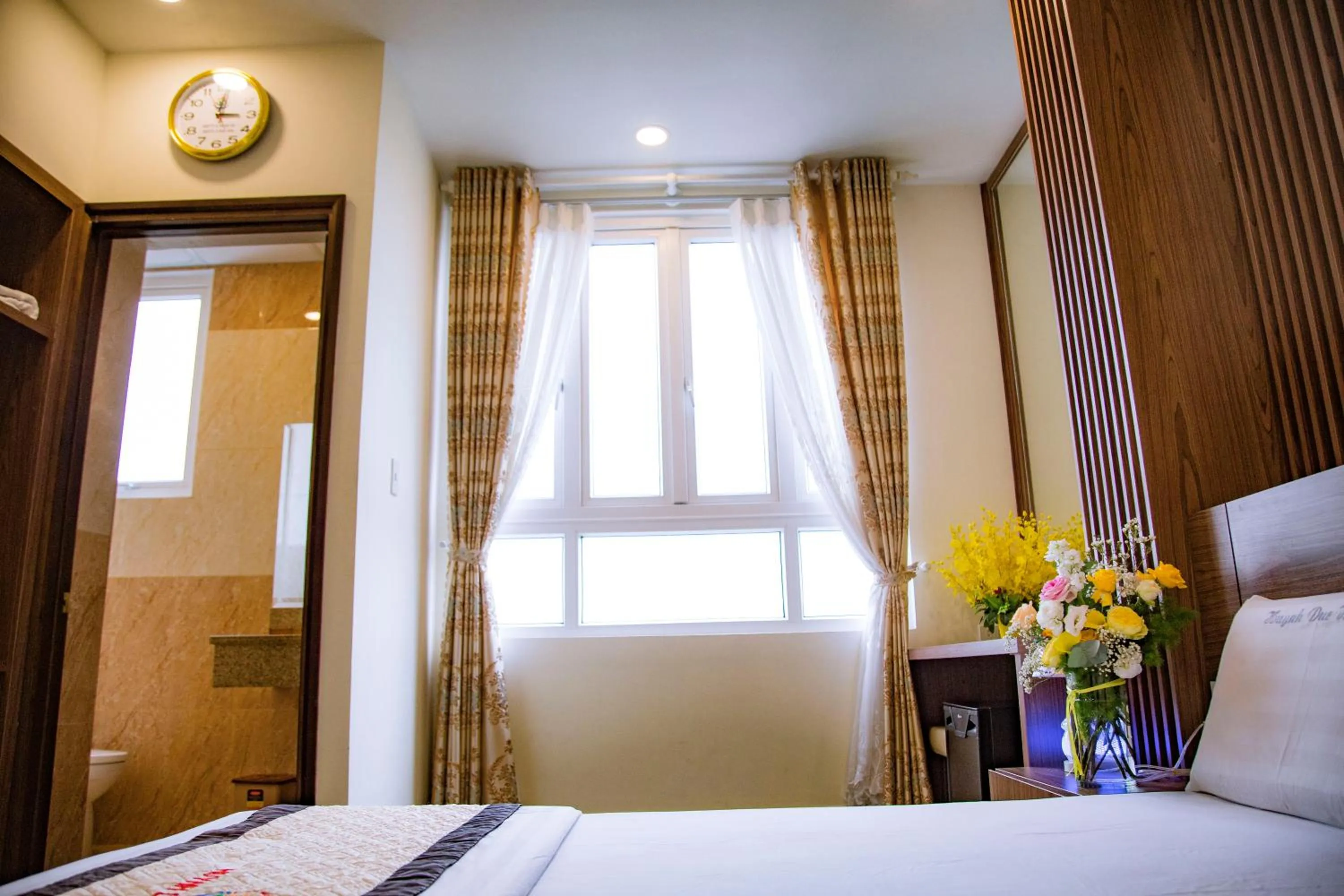 Bed in Huynh Duc 2 Hotel