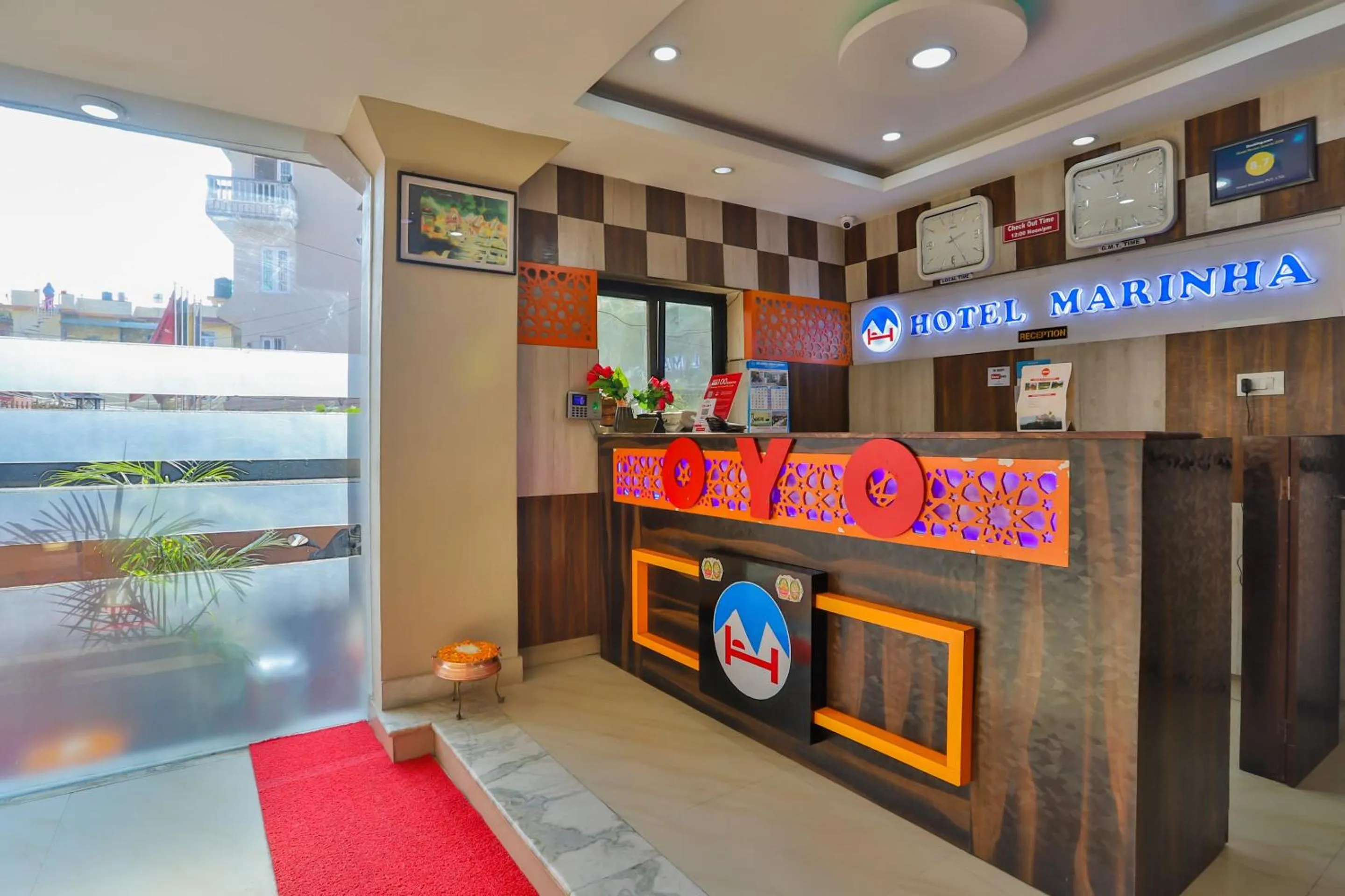 Lobby or reception in Hotel Marinha