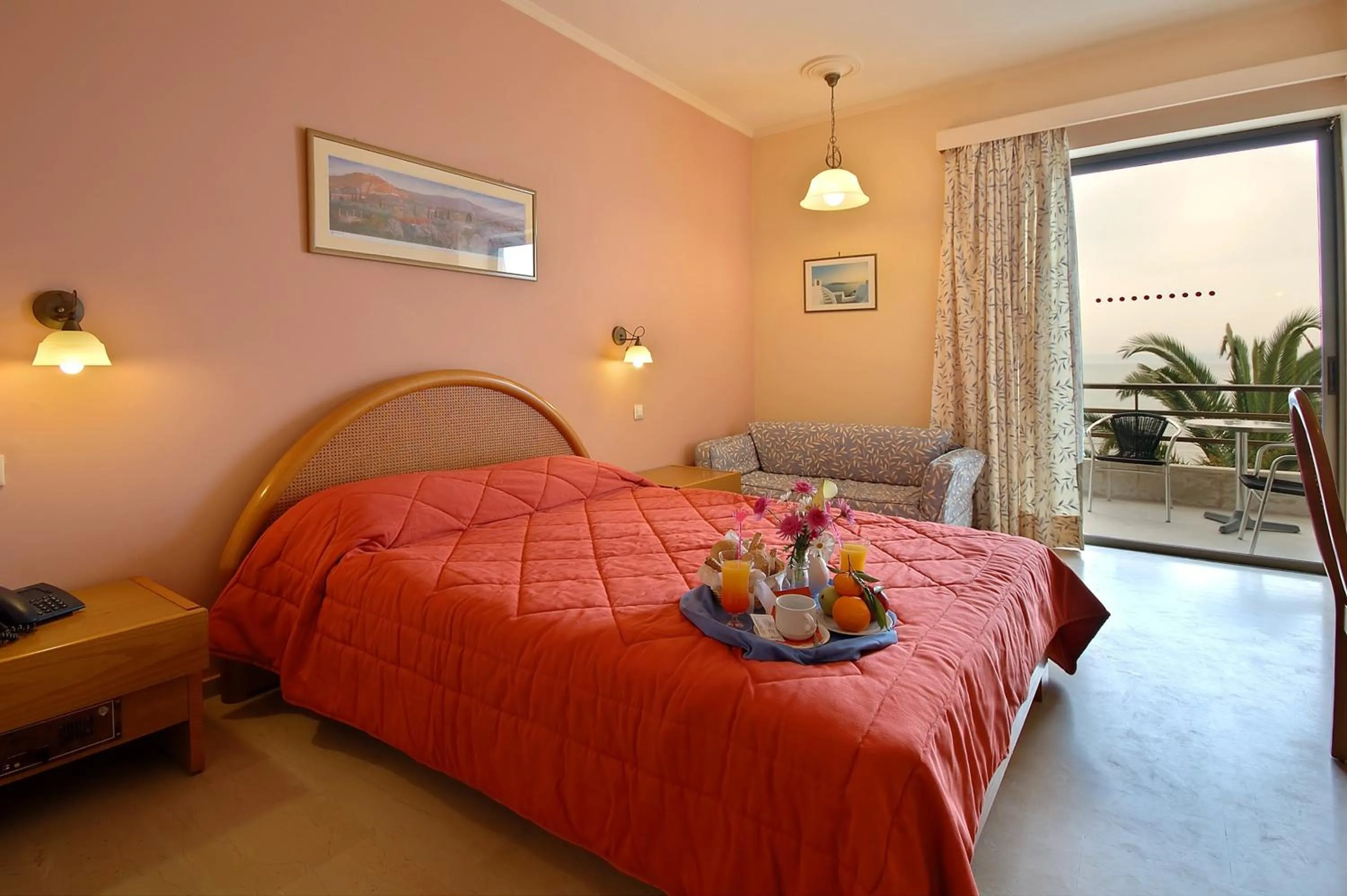 Bed in Golden Sand Hotel