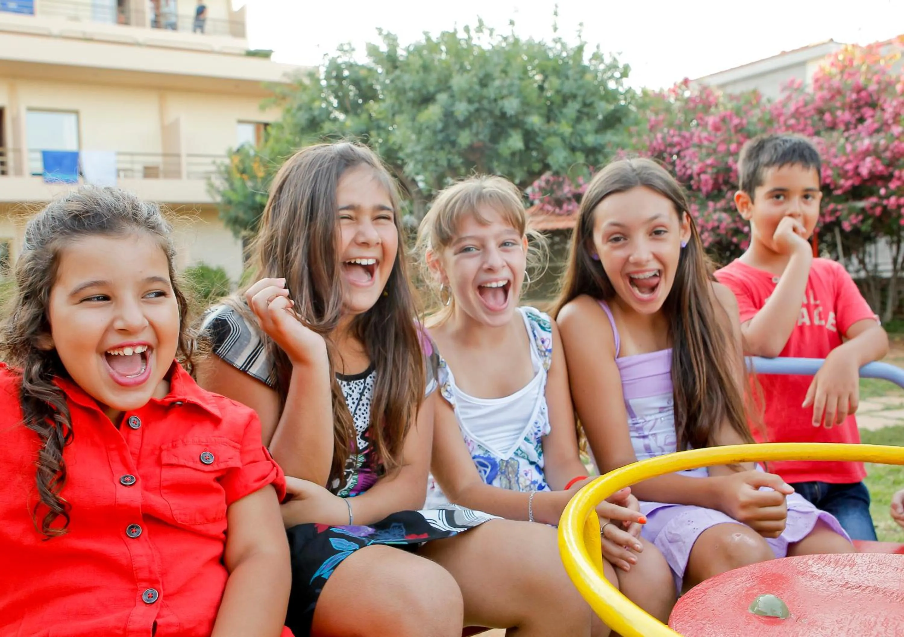People in Golden Sand Hotel