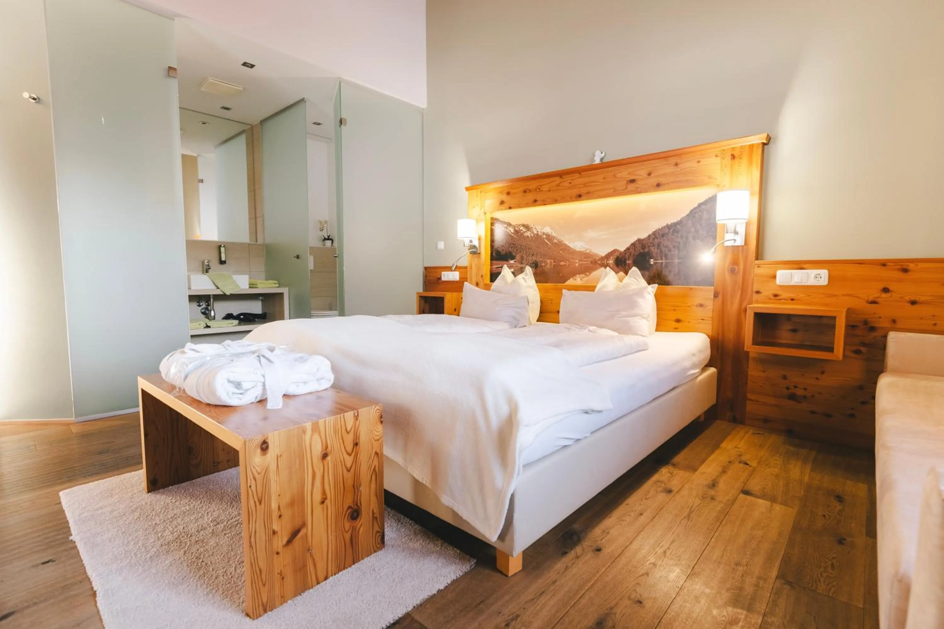 Bedroom, Bed in Beim Hochfilzer Superior 4 Sterne