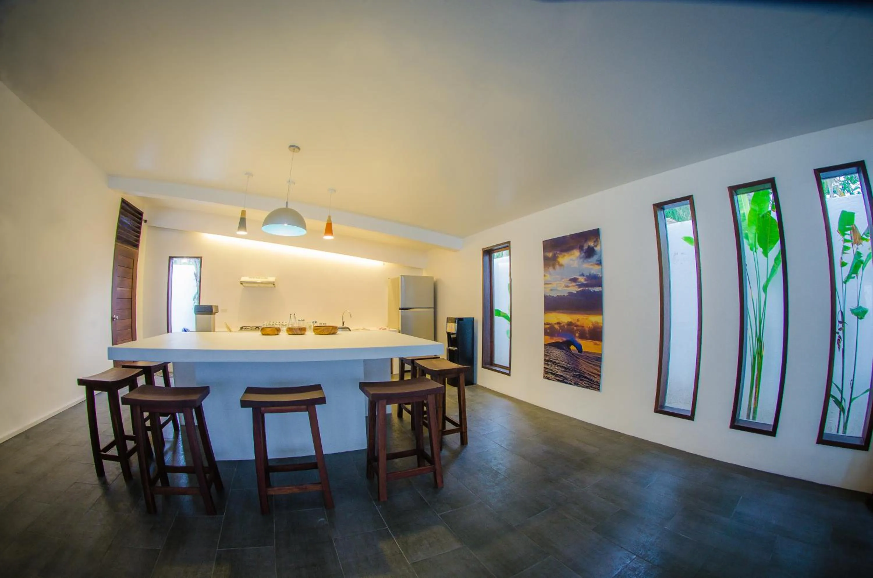 Communal kitchen in Palaka Resort