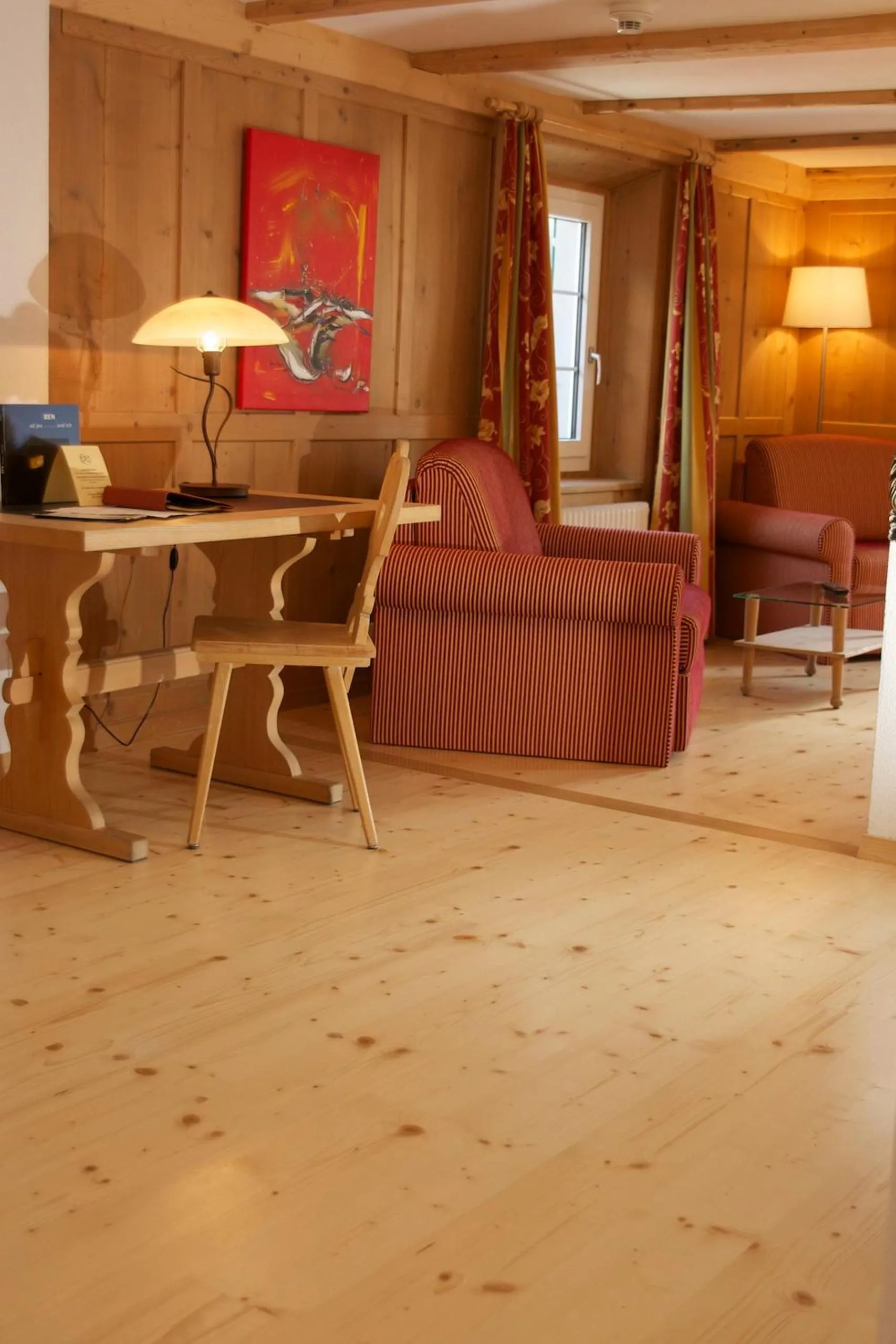 Seating area in Hotel Posta