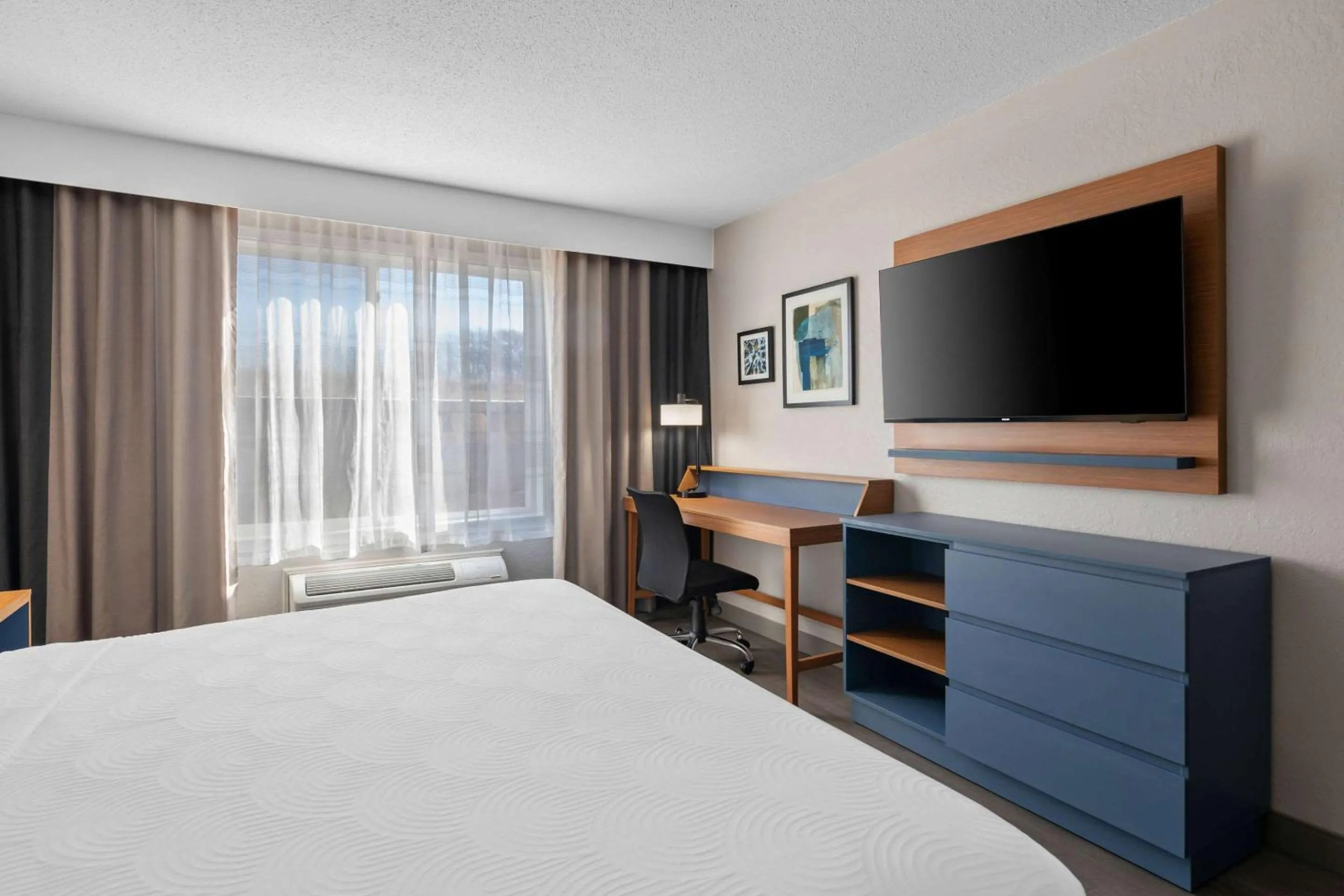 Bedroom, Bed in Country Inn & Suites by Radisson, Near The National Sports Center, Coon Rapids, MN