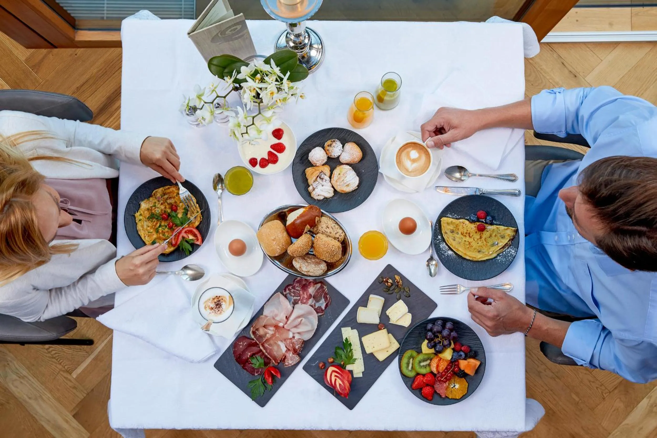 Buffet breakfast in Hotel Quelle Nature Spa Resort