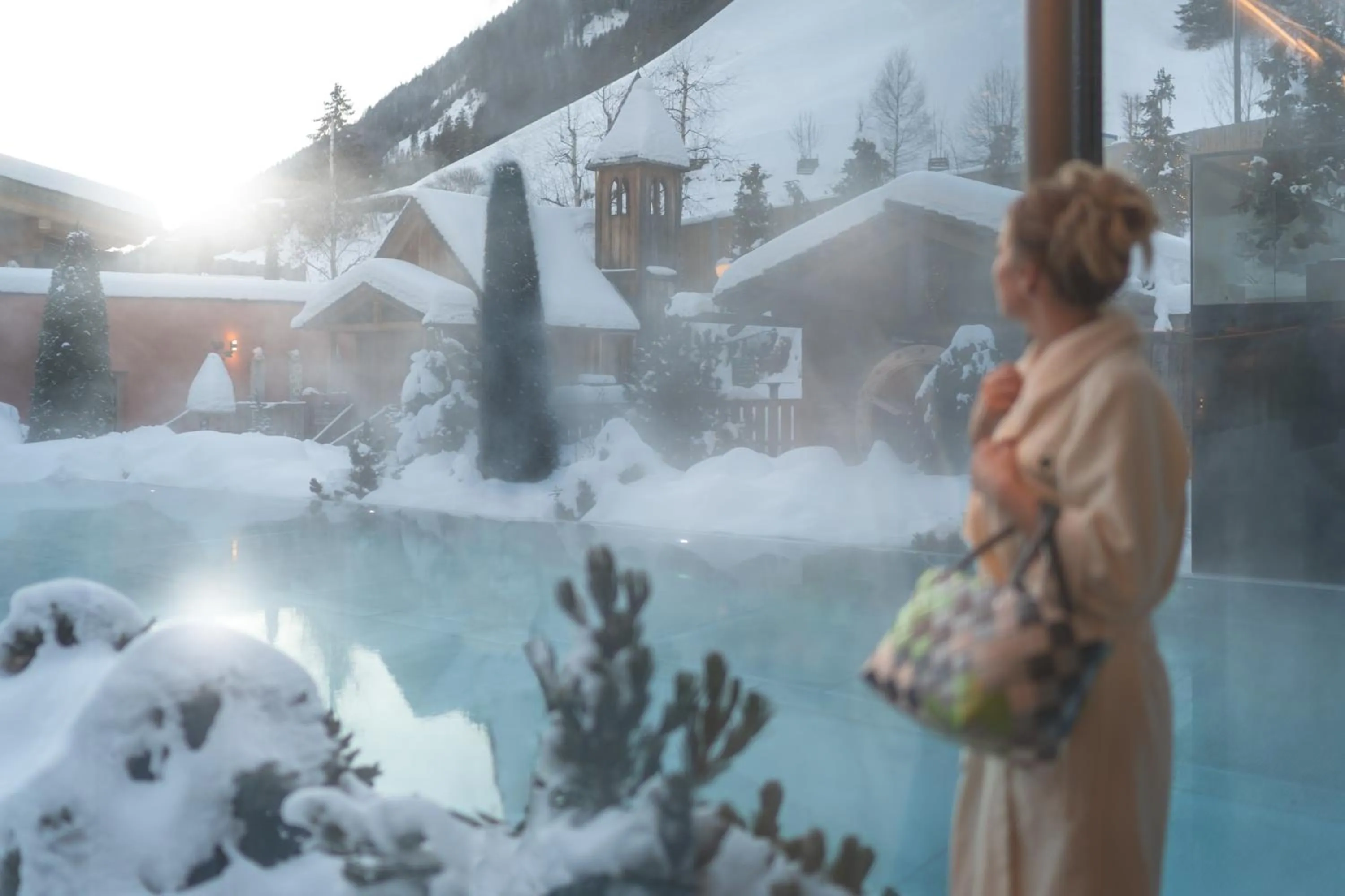 Open Air Bath in Hotel Quelle Nature Spa Resort