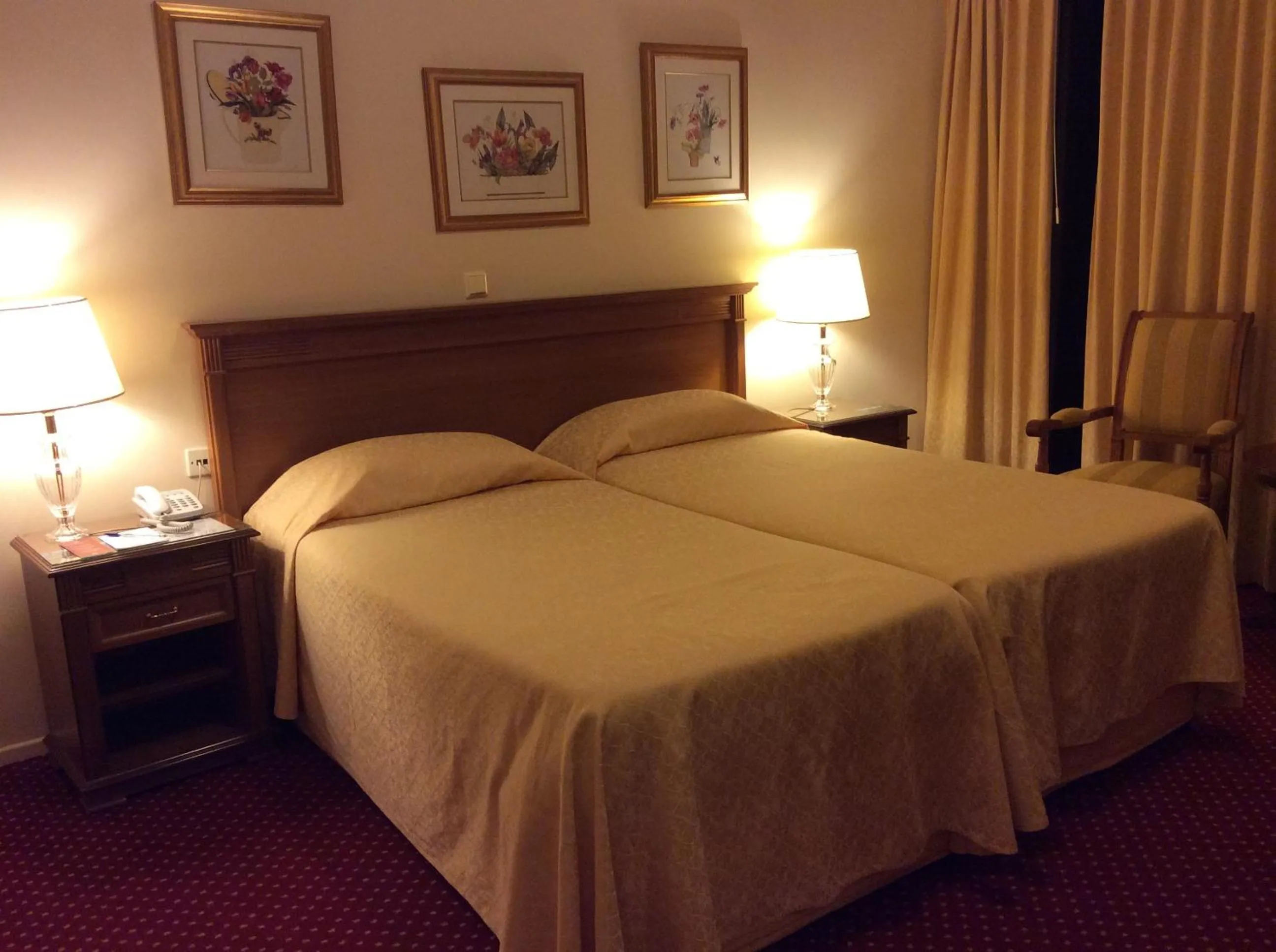Bed in Cavalieri Hotel