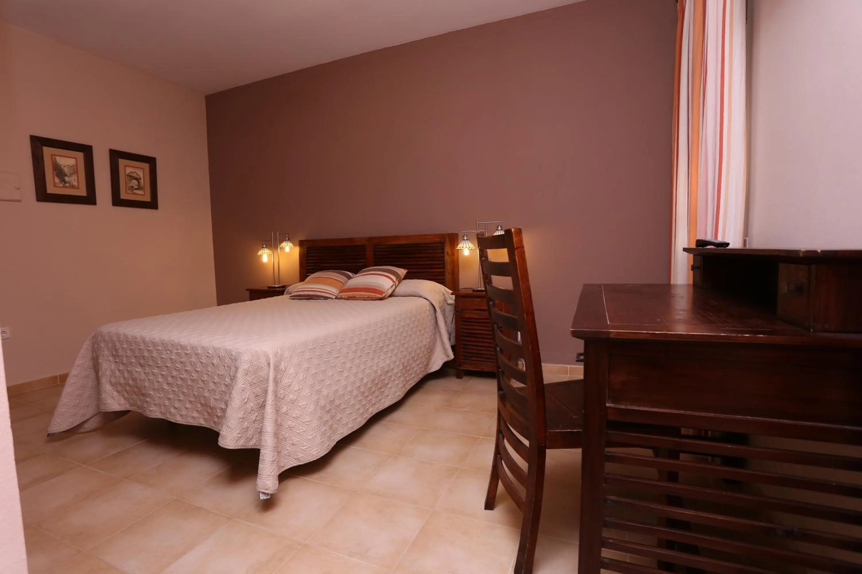 Decorative detail, Bed in Hotel Andalucia