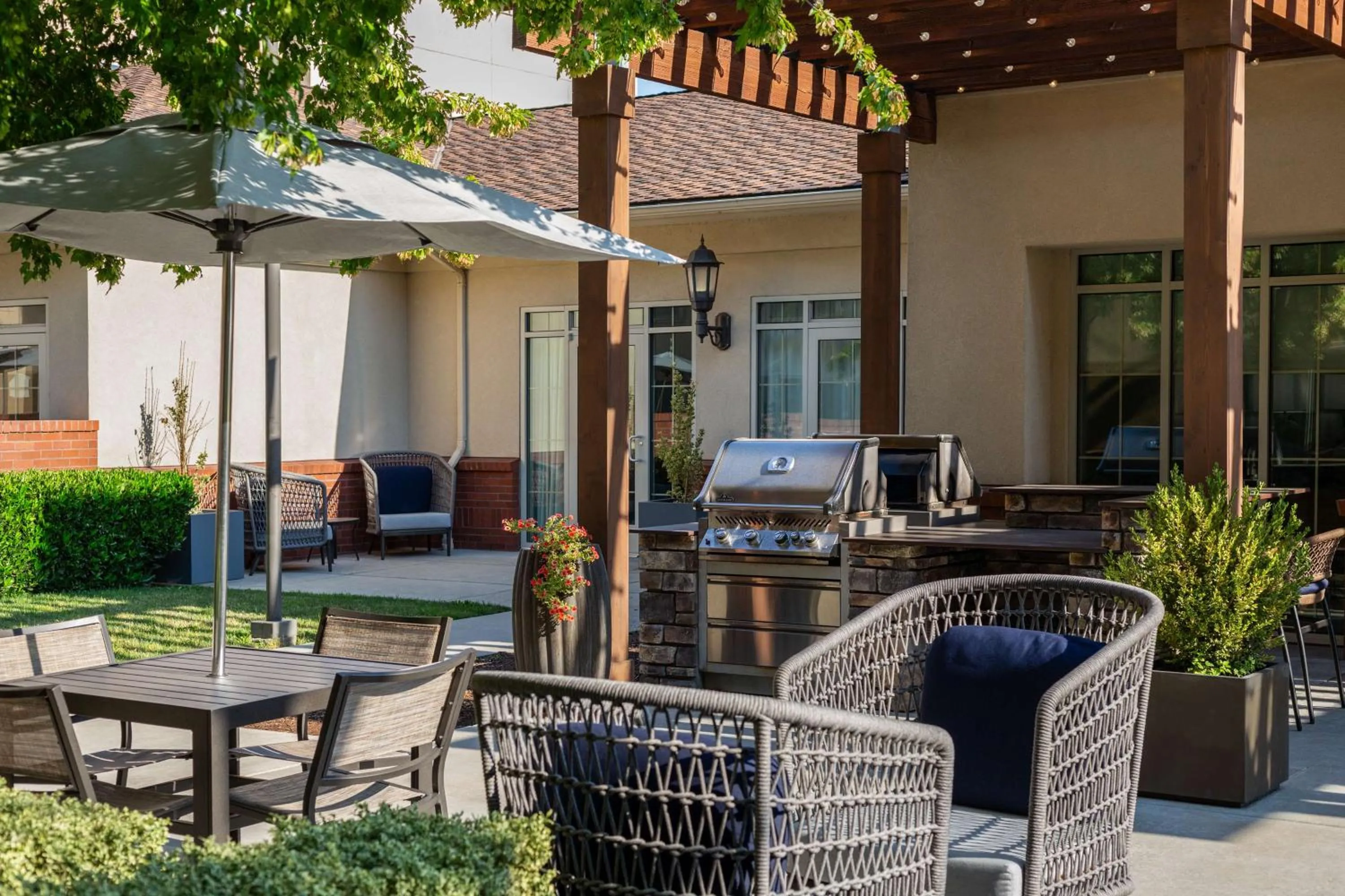 Patio in Homewood Suites Medford