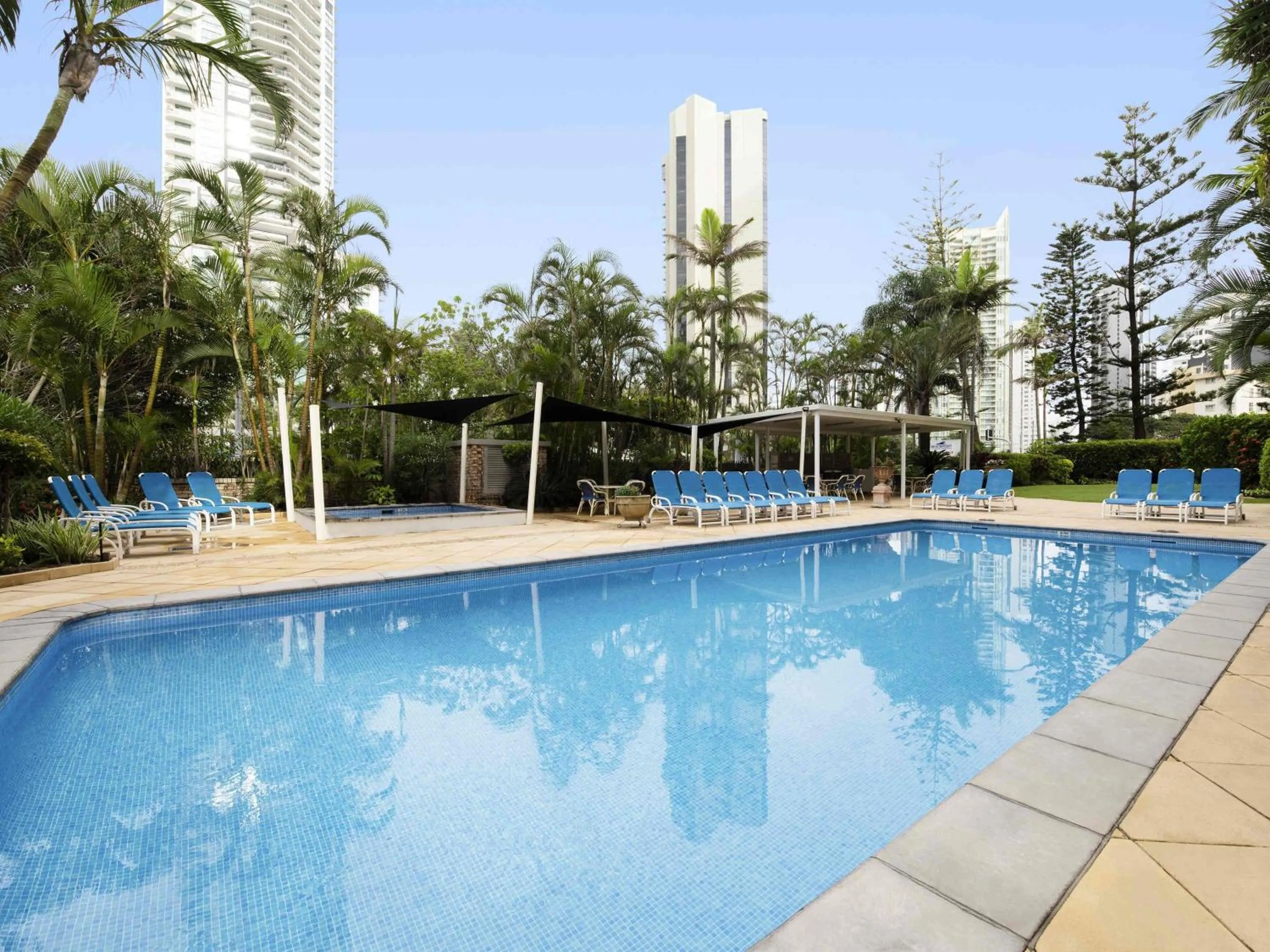Pool view in BreakFree Beachpoint