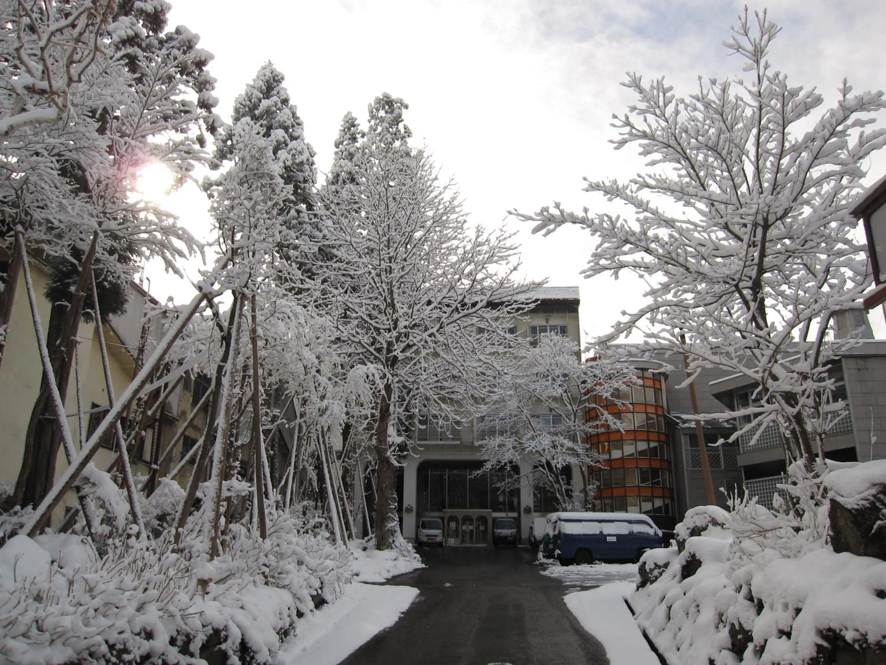 Facade/entrance in Akakura Hotel