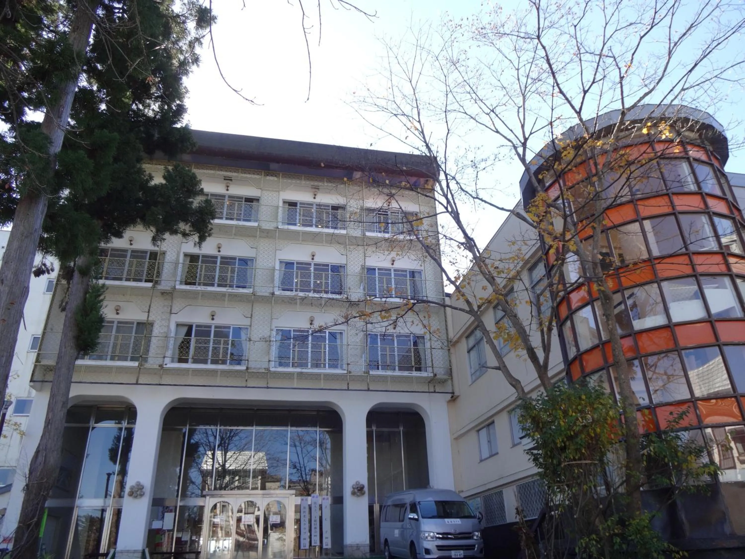Facade/entrance in Akakura Hotel