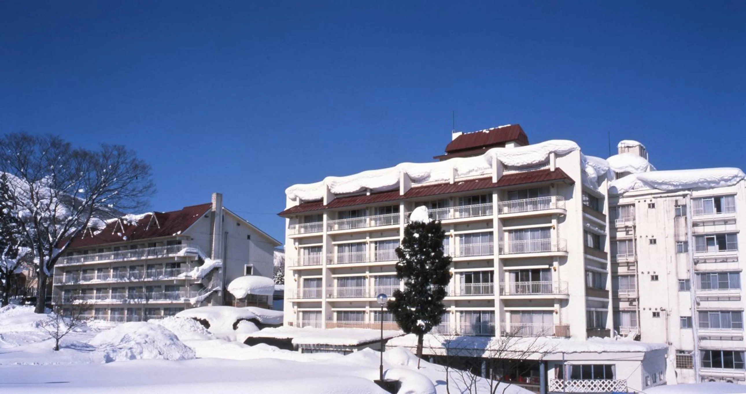 Facade/entrance in Akakura Hotel