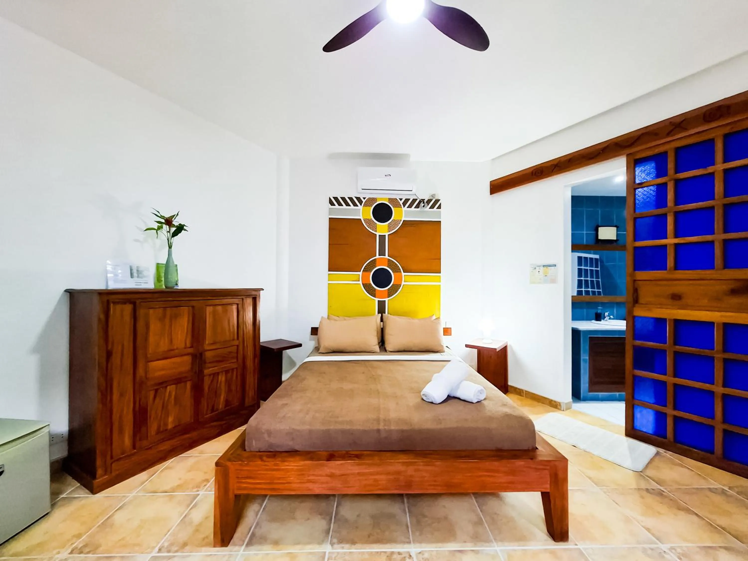 Bed in Aissatou Beach Resort