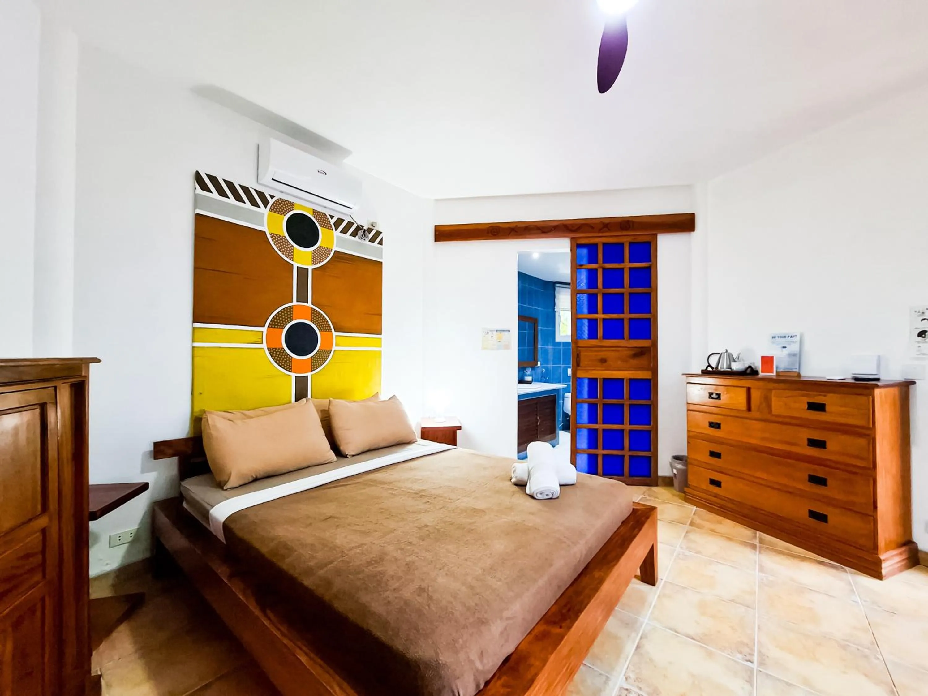 Bed in Aissatou Beach Resort