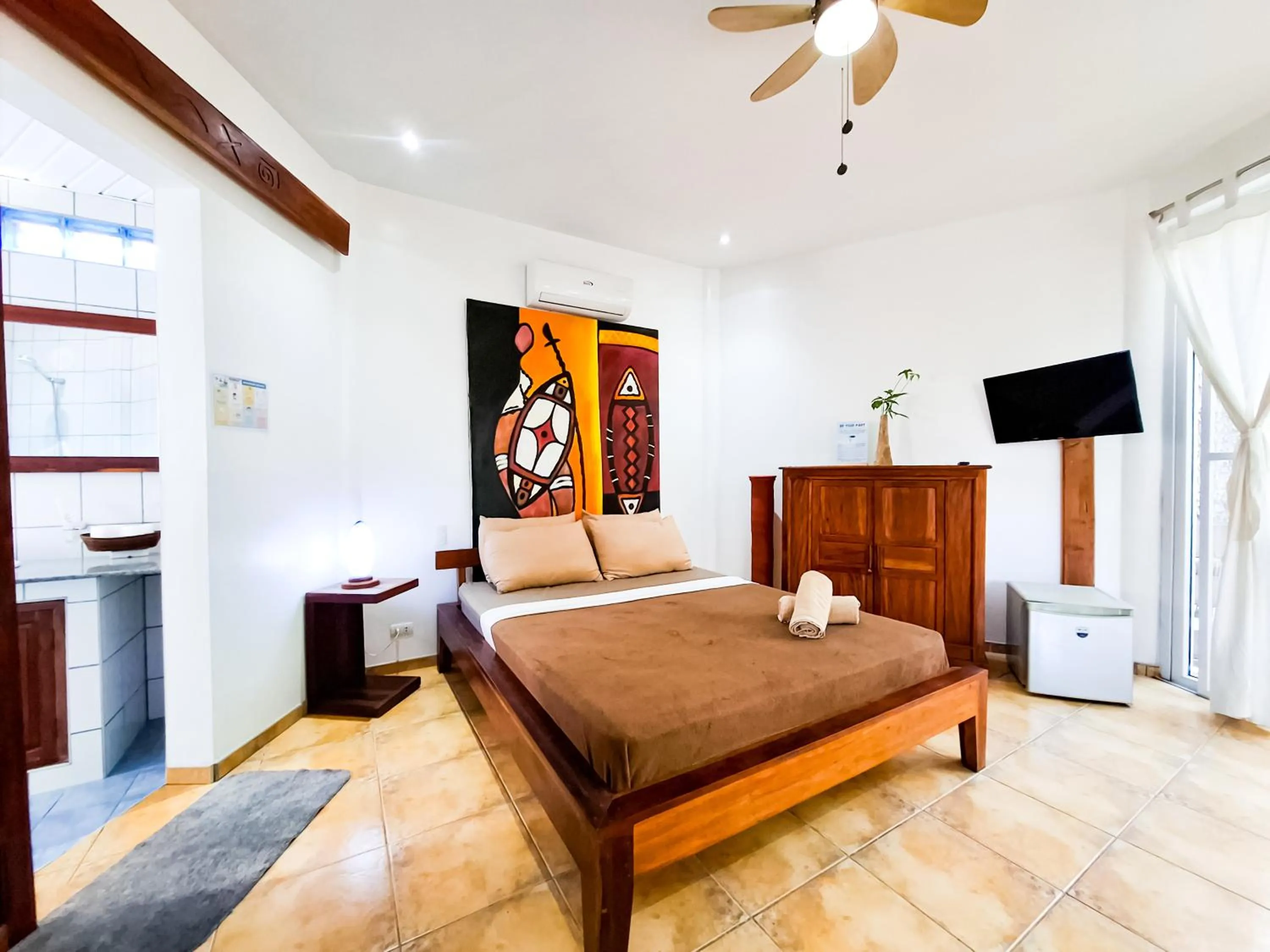 Bed in Aissatou Beach Resort