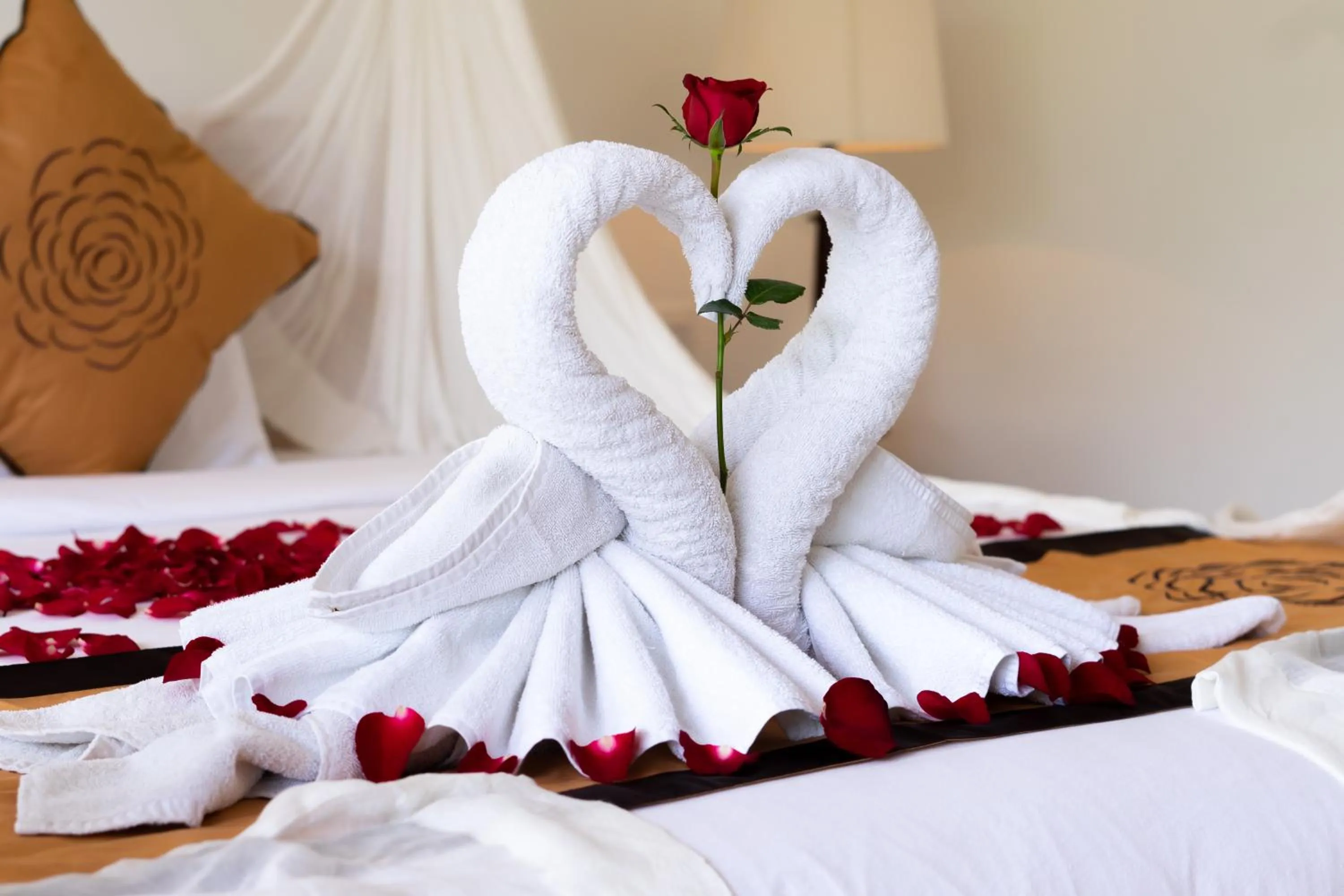 Decorative detail, Bed in Villa Sonia Bisma