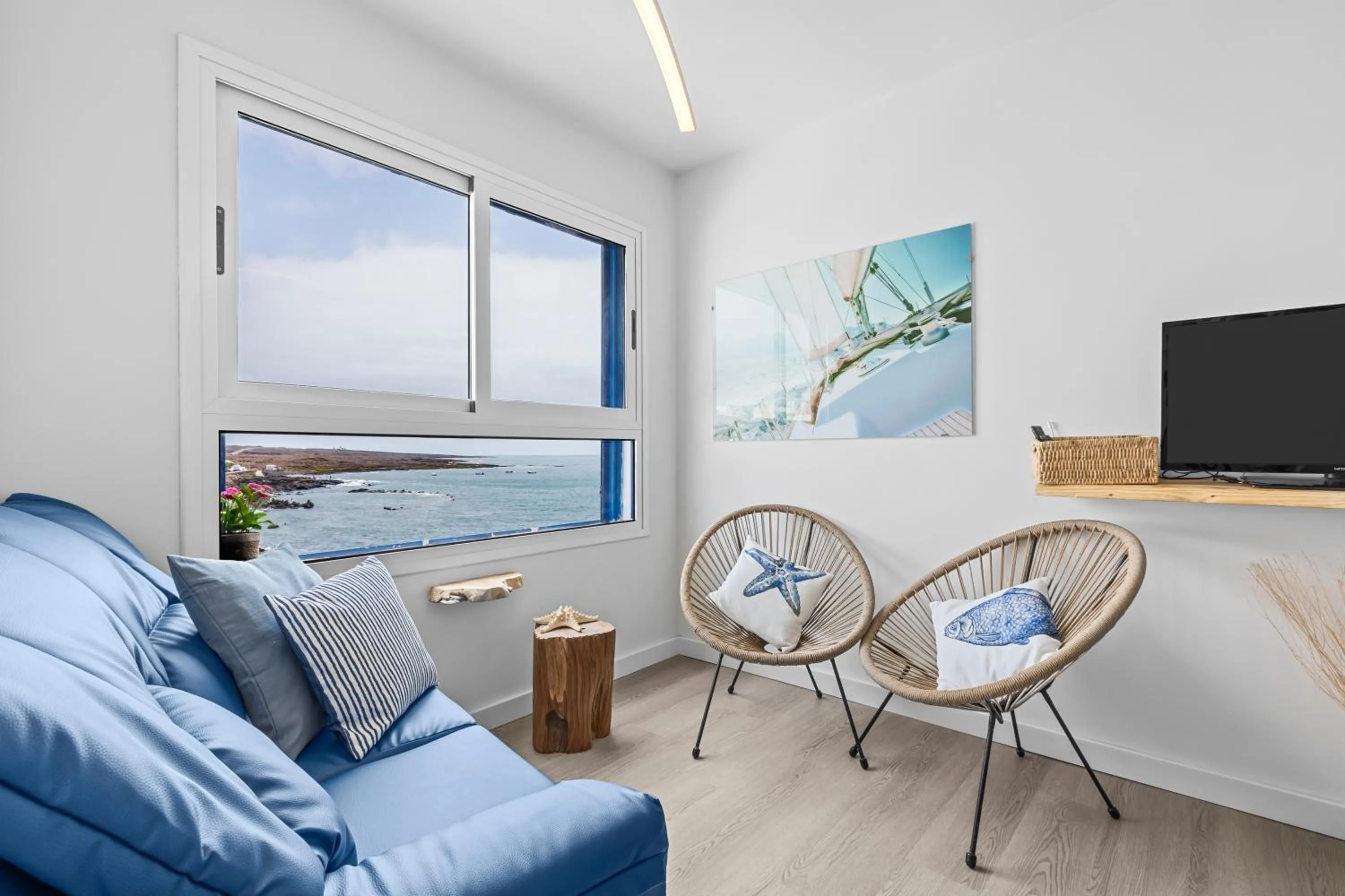 Living room in Casa Azul by Escape Home