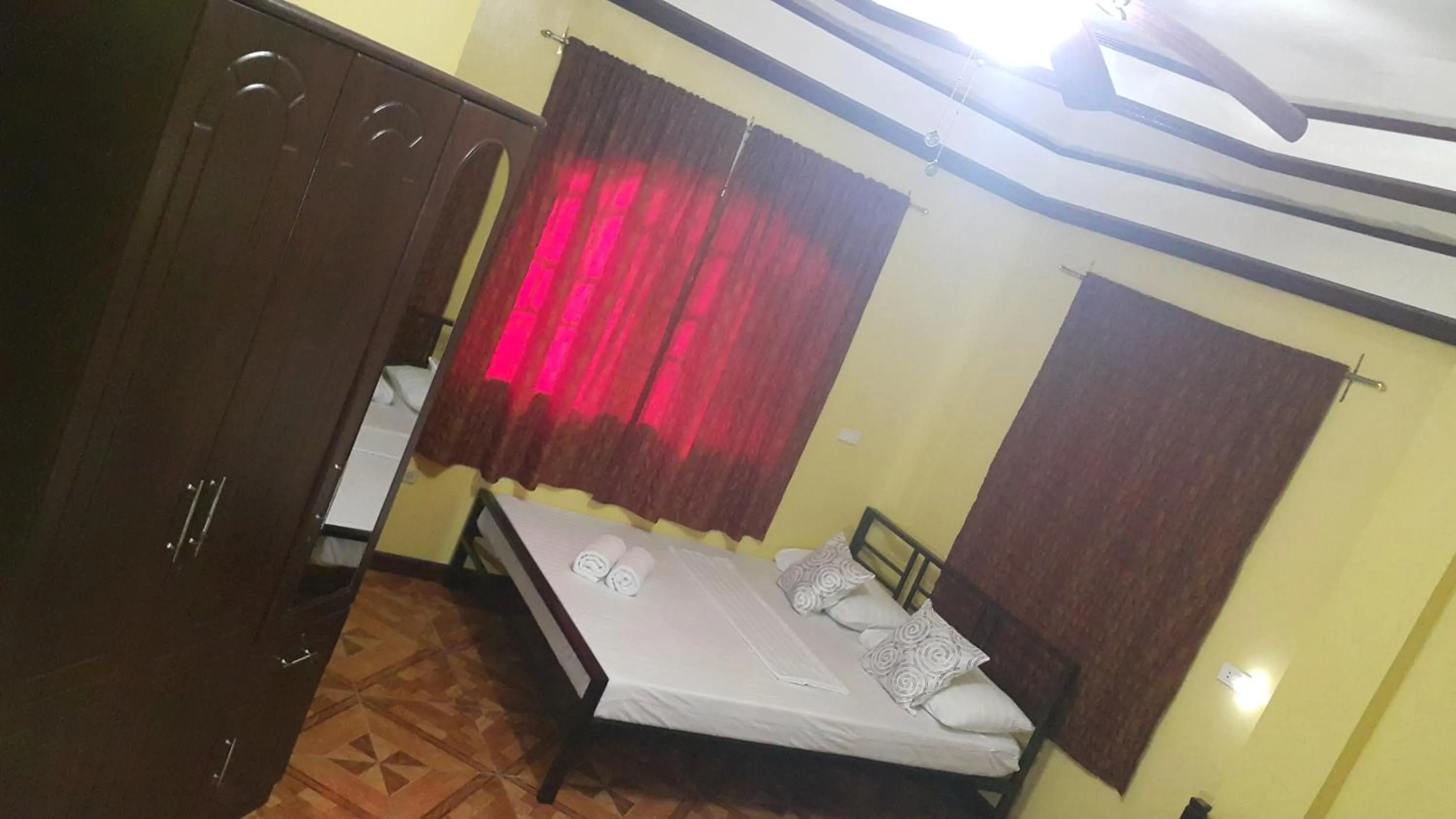 Bed in Carribean Transient House