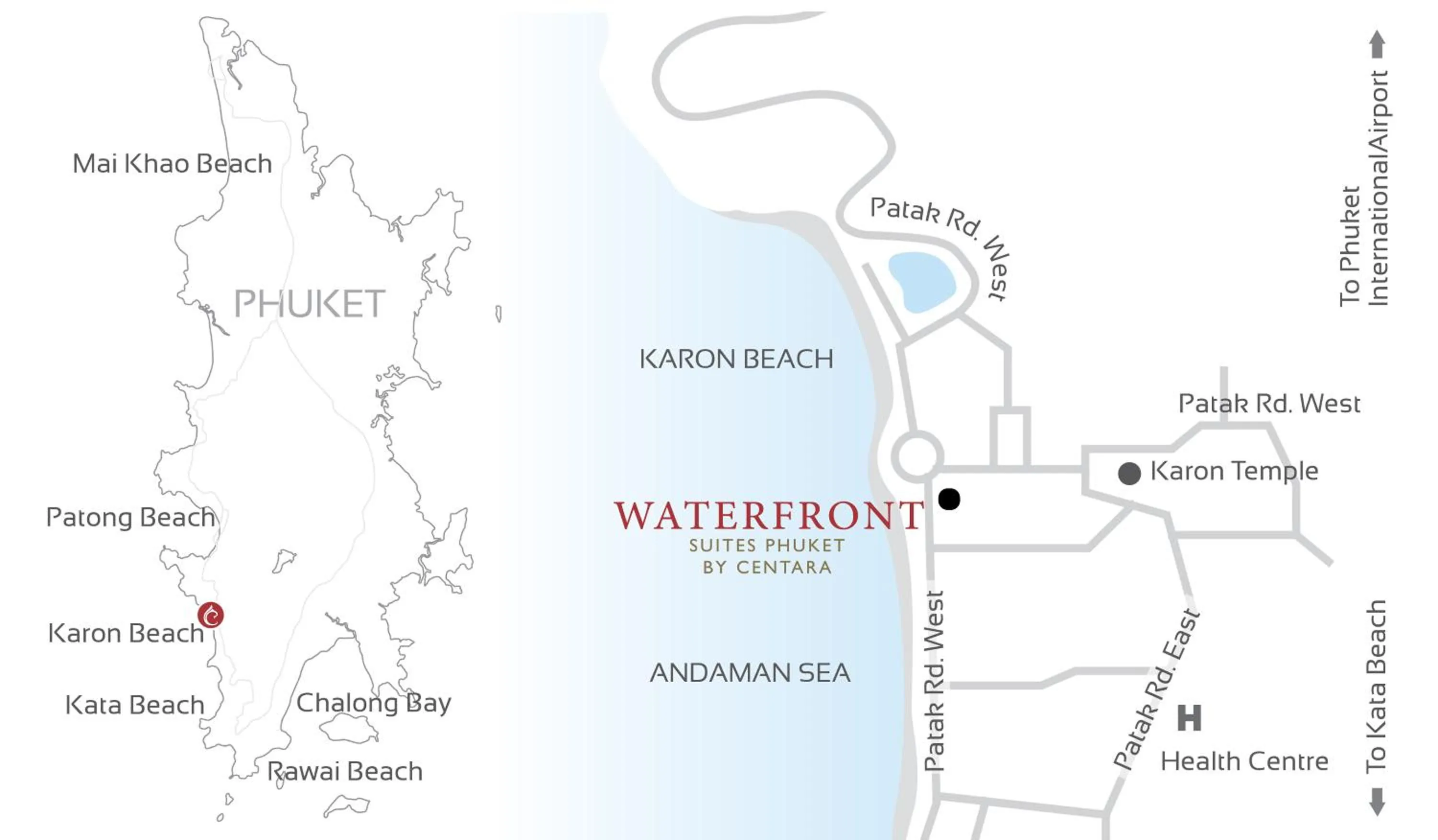 Location in Waterfront Suites Phuket by Centara