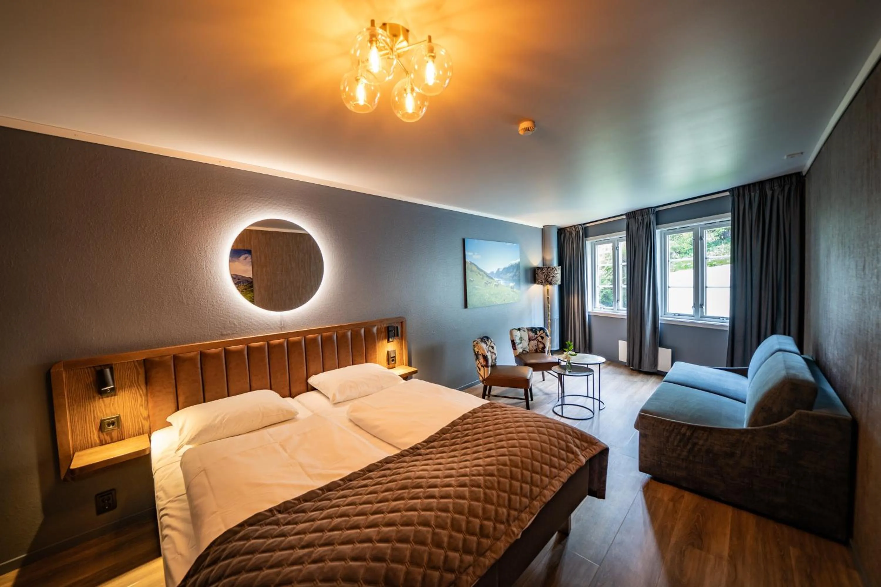 Family, Bed in Hotel Aurlandsfjord