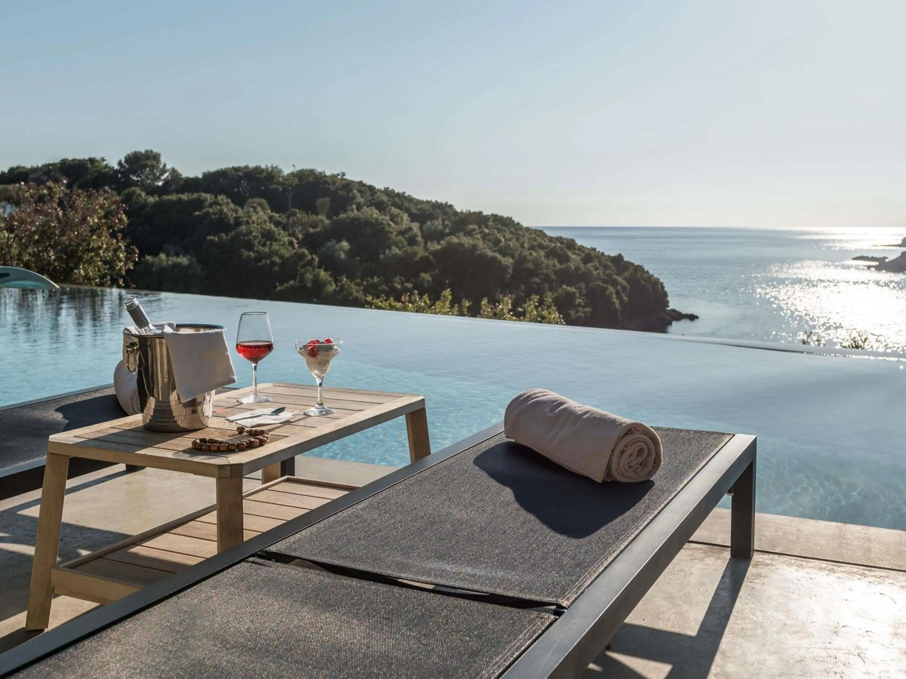 Pool view in Movenpick Resort Agios Nikolaos Sivota