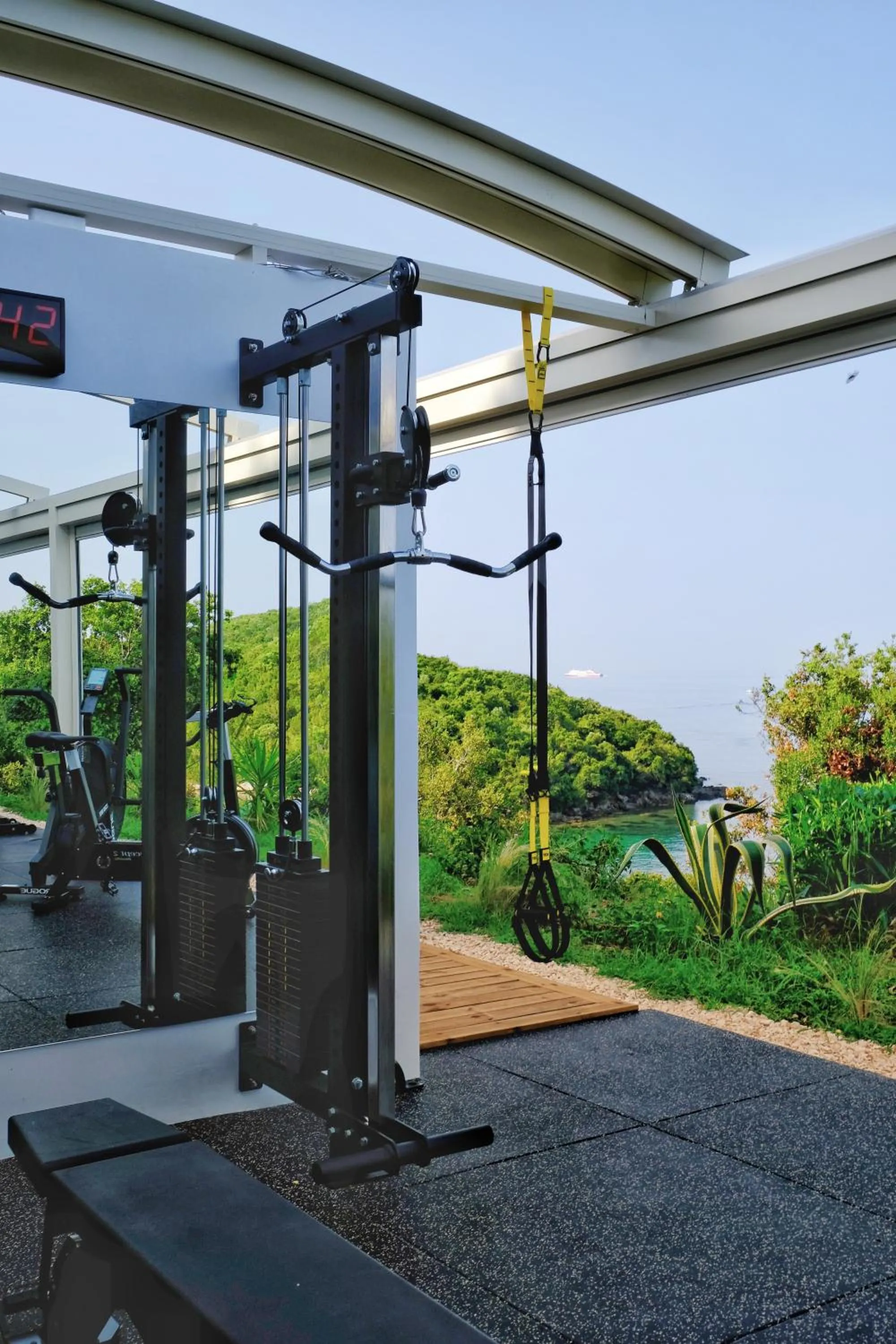 Fitness centre/facilities in Movenpick Resort Agios Nikolaos Sivota