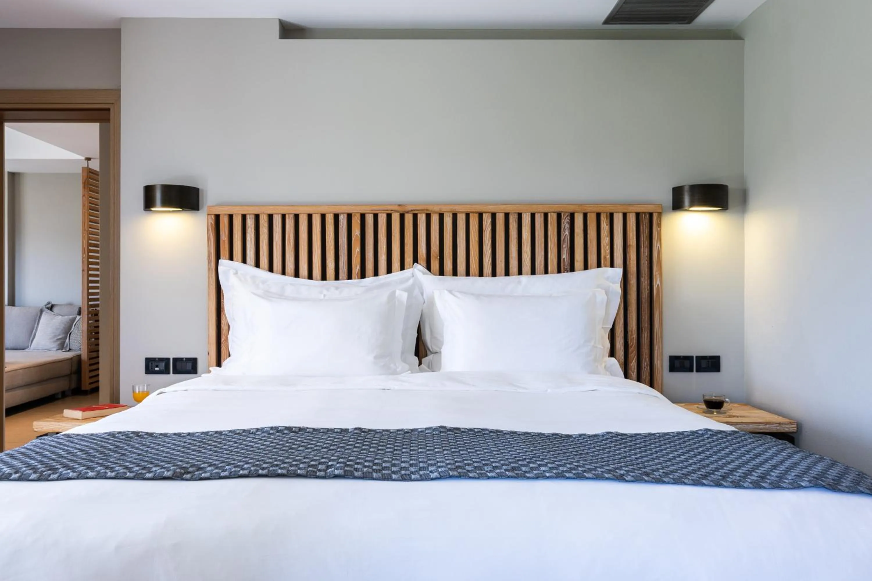 Bed in Movenpick Resort Agios Nikolaos Sivota