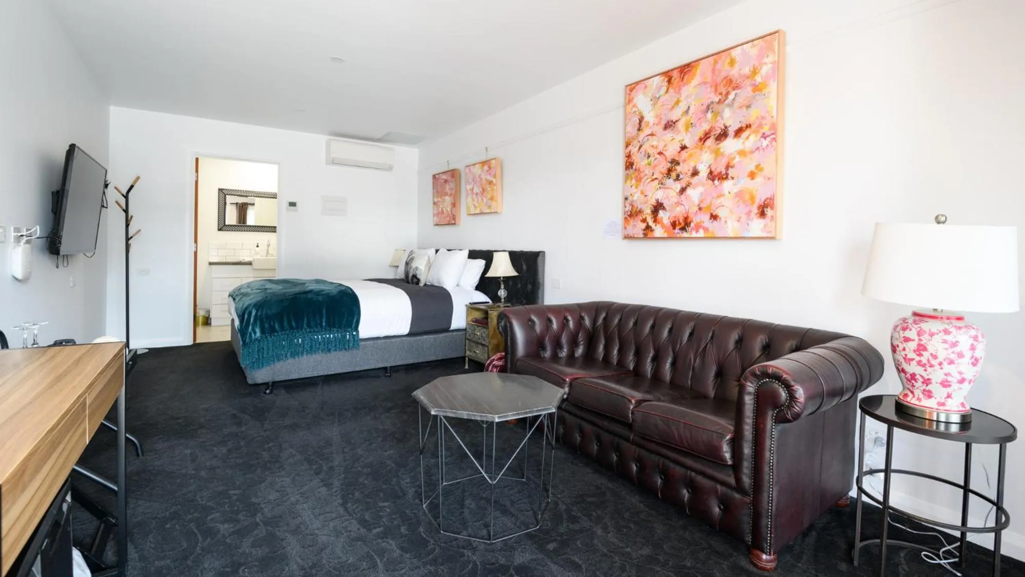 Bed in Daylesford Art Motel