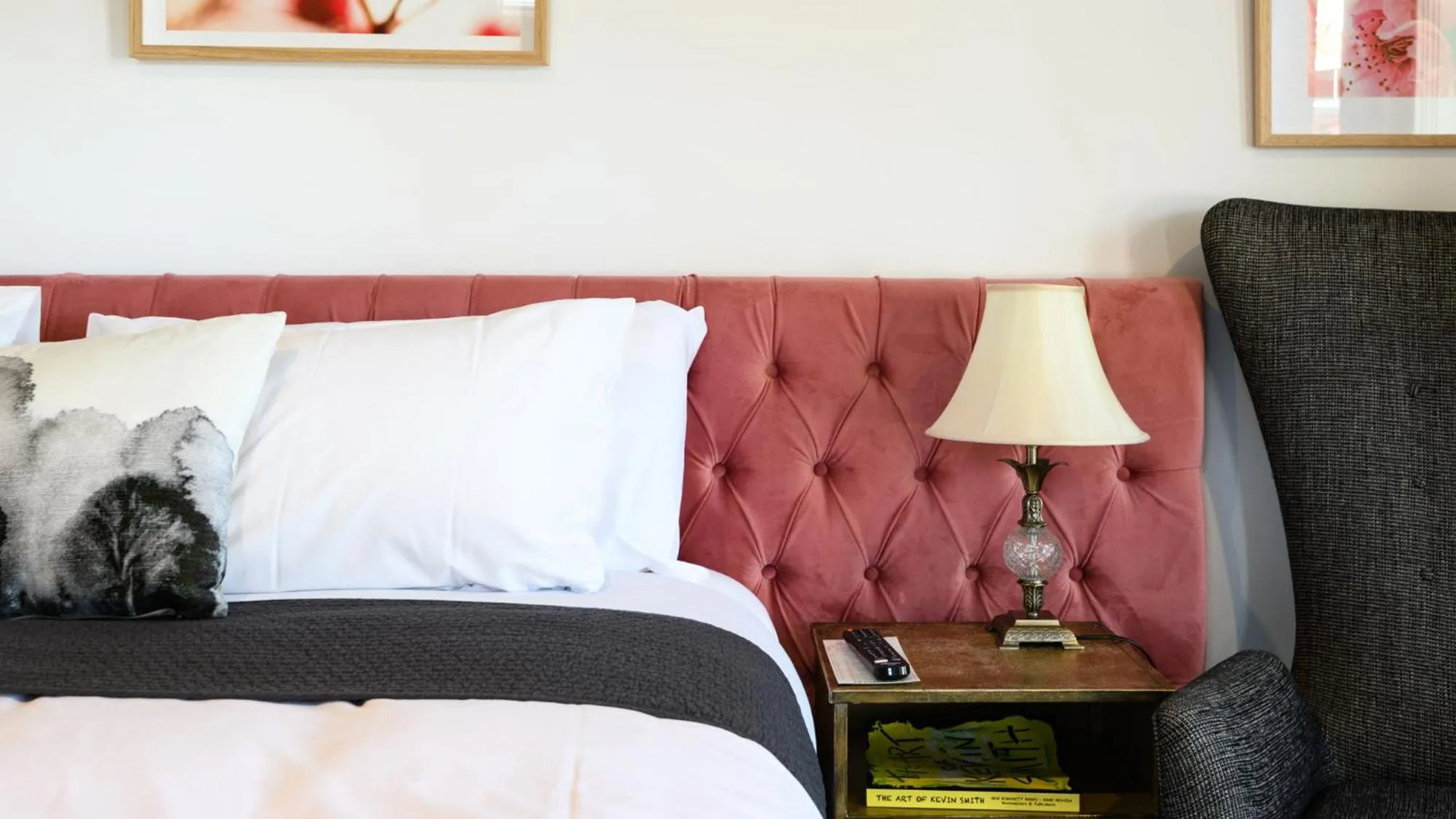 Bed in Daylesford Art Motel