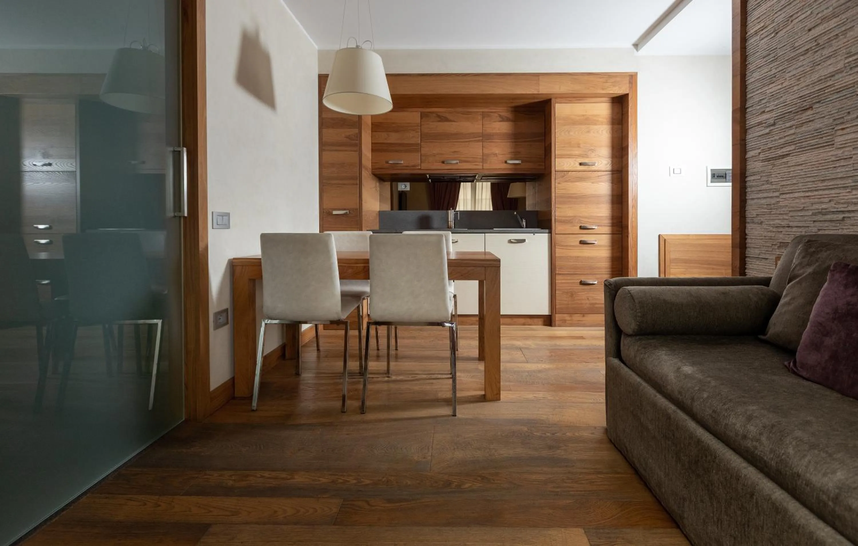 Kitchen or kitchenette in Sottovento Luxury Hospitality