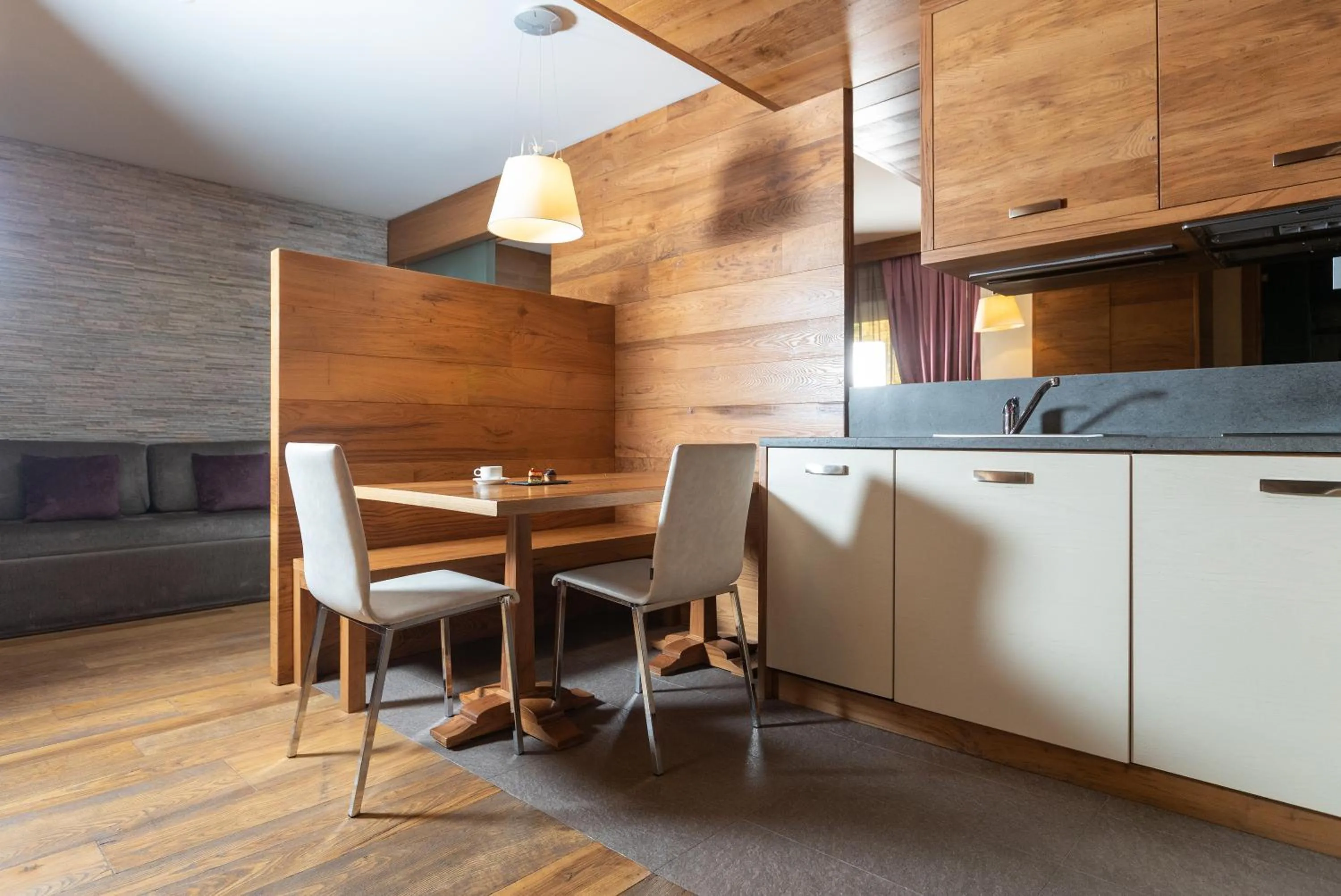 Kitchen or kitchenette in Sottovento Luxury Hospitality